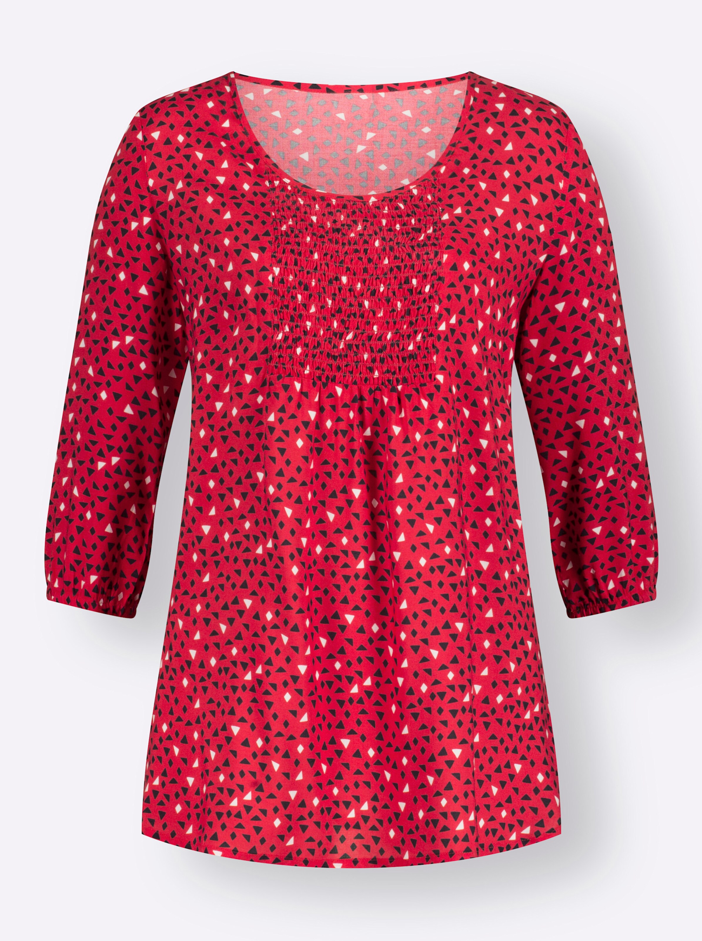 Witt Weiden Damen Druckbluse erdbeere marine bedruckt  - Onlineshop Witt Weiden