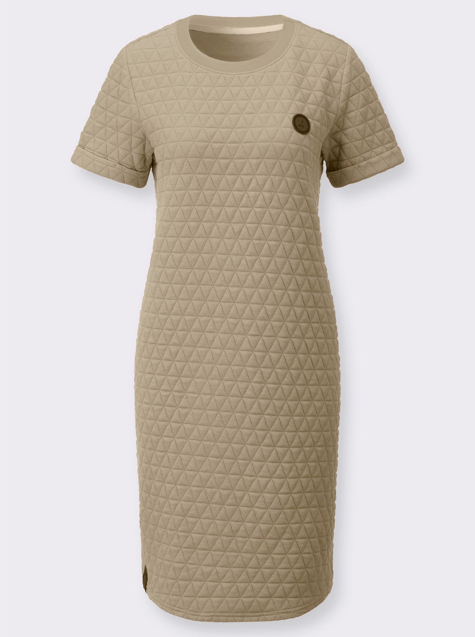 Sommerkleid im Jacquard-Muster - schlamm