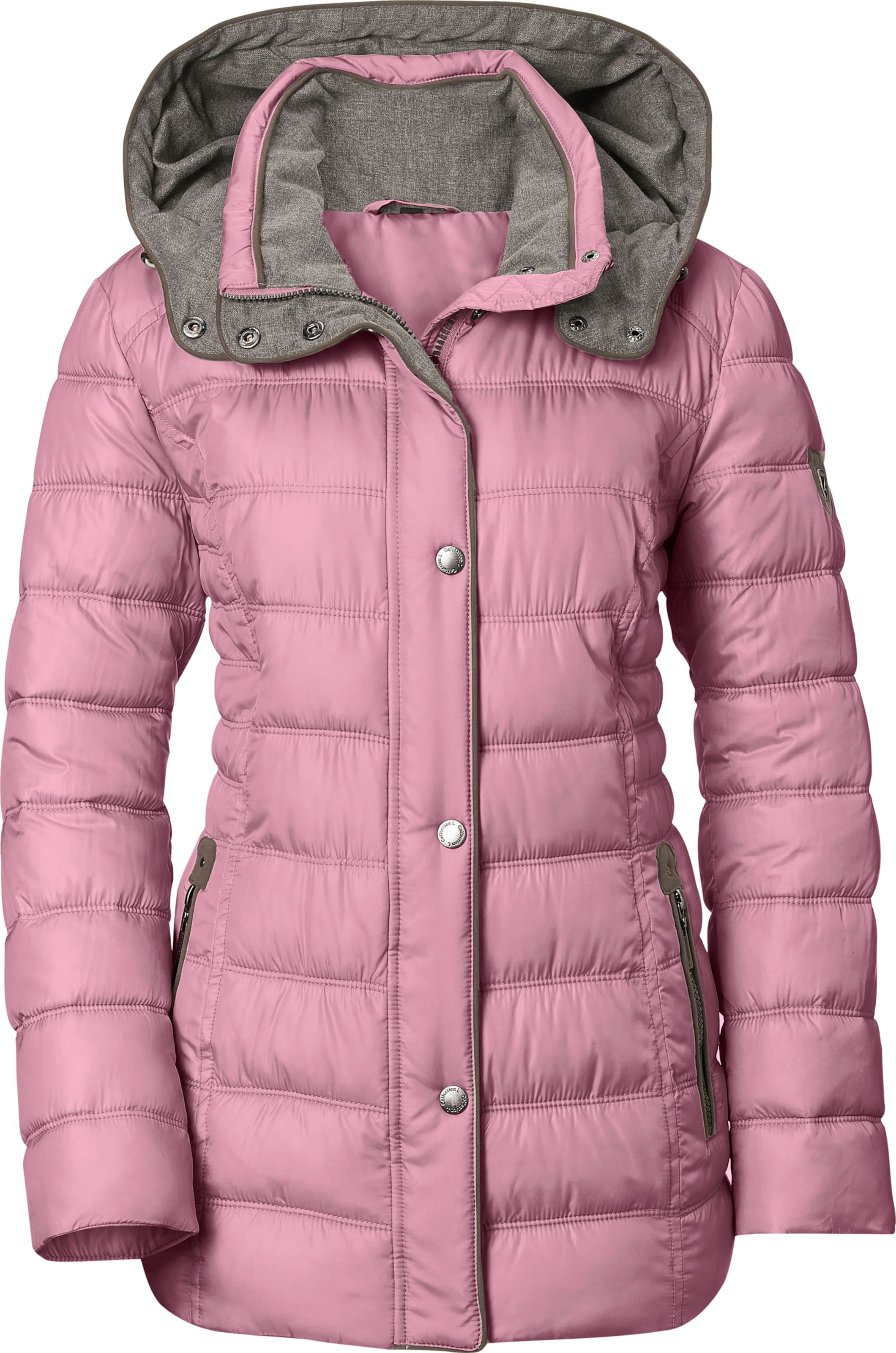 Casual Looks Damen Porpora Steppjacke Gr. 50, Lila (Mauve), 100% Polyester, Gemustert, Mehrfarbig, Unifarben, Figurumspielend, Jacken Steppjacke, Topseller - Bild 3