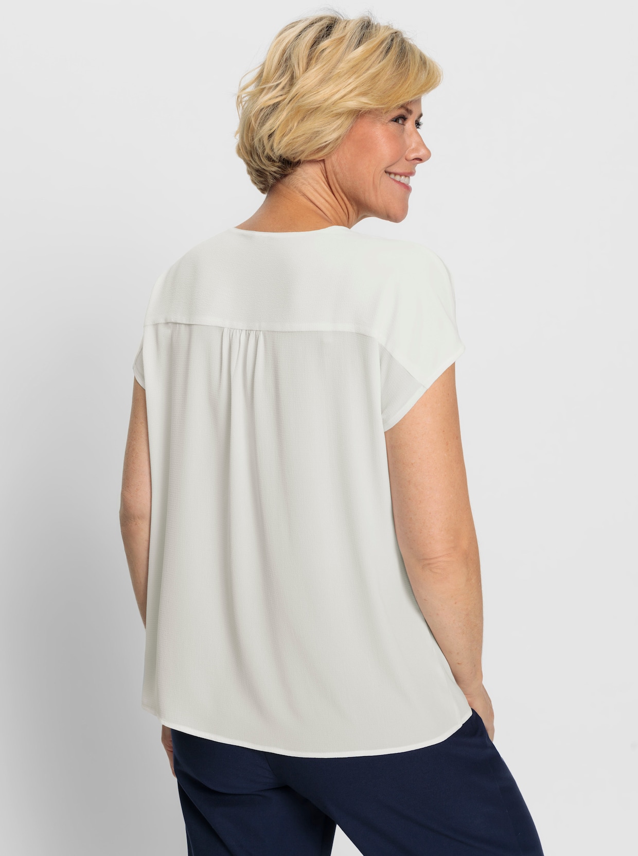 Comfortabele blouse - ecru