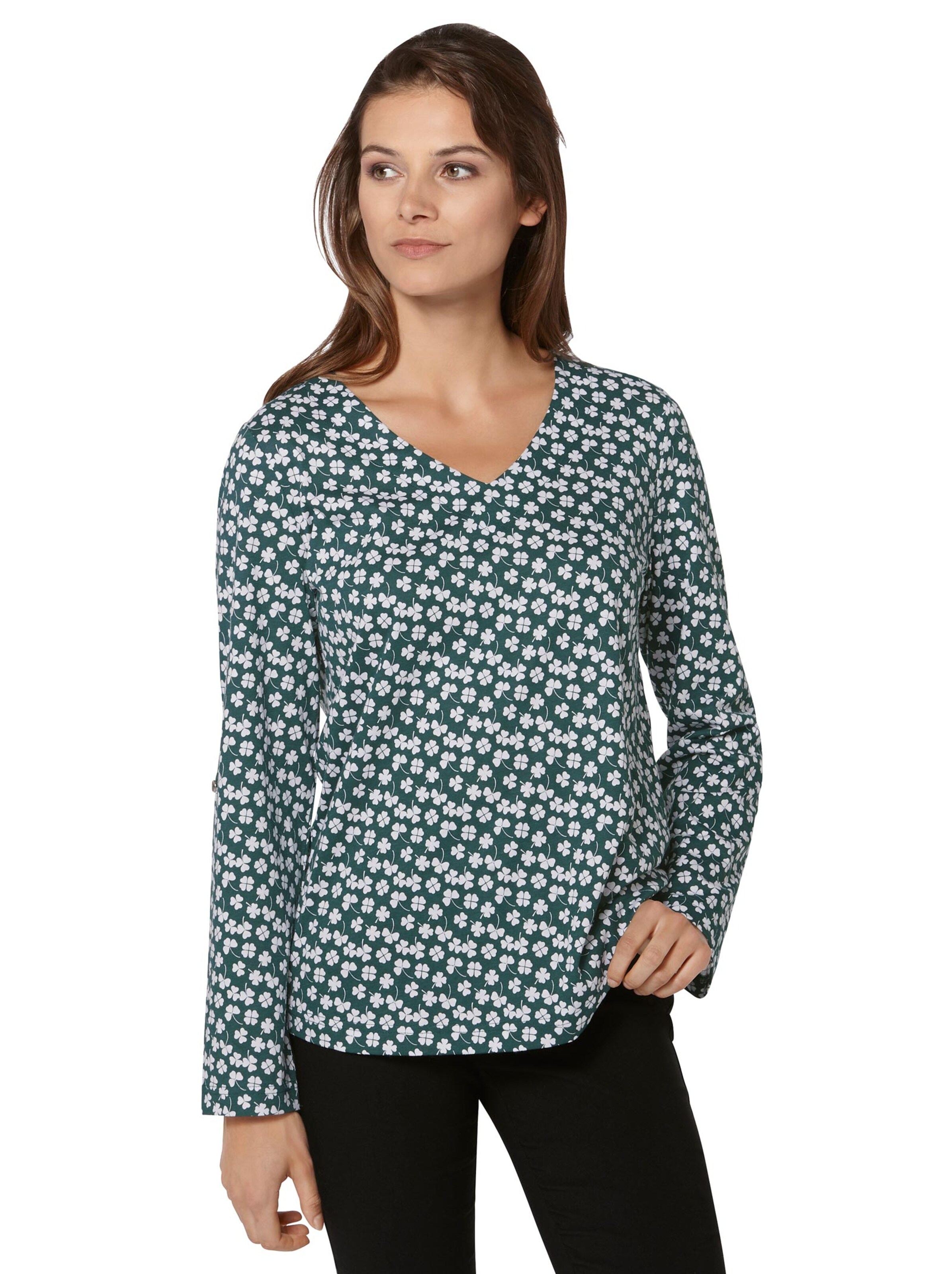 Shirt - grün-bedruckt