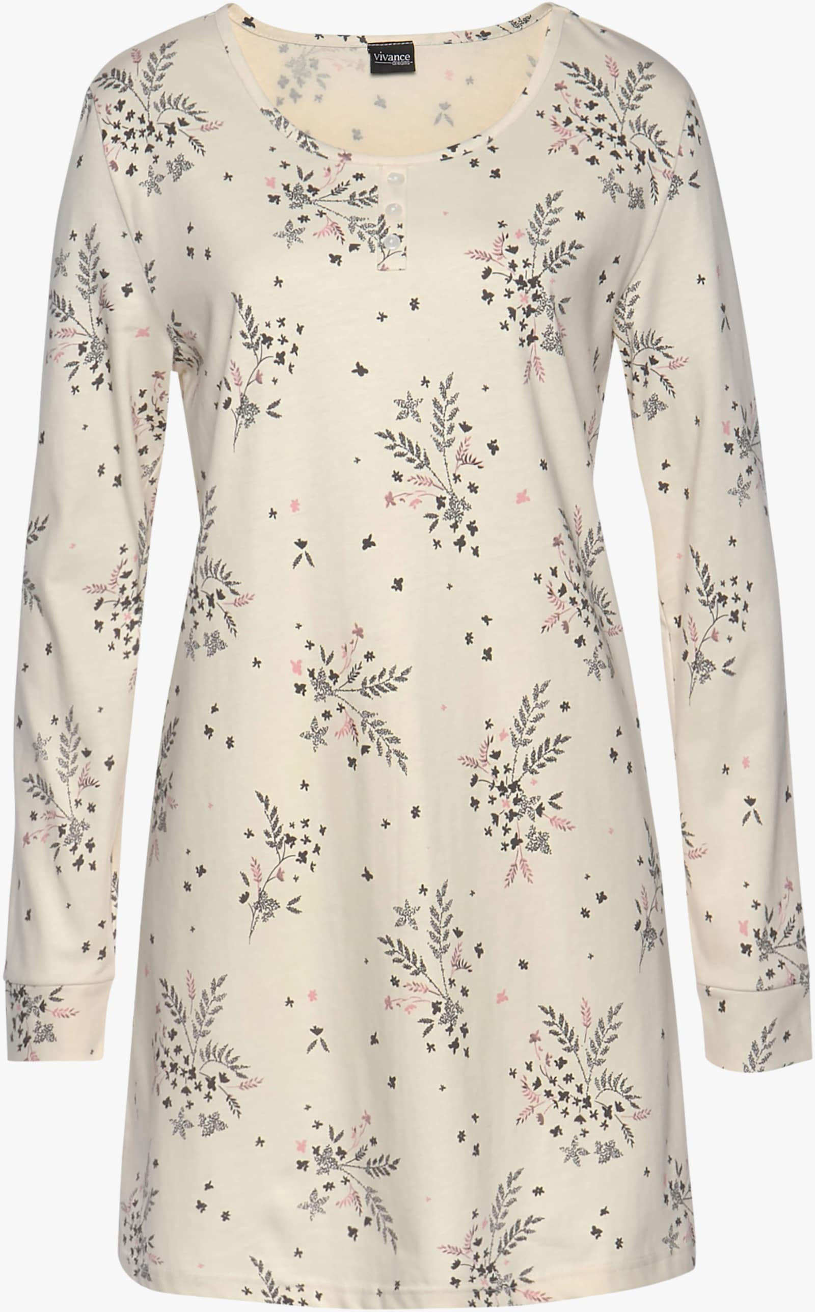 Vivance Dreams Chemise de nuit - anthracite+crème