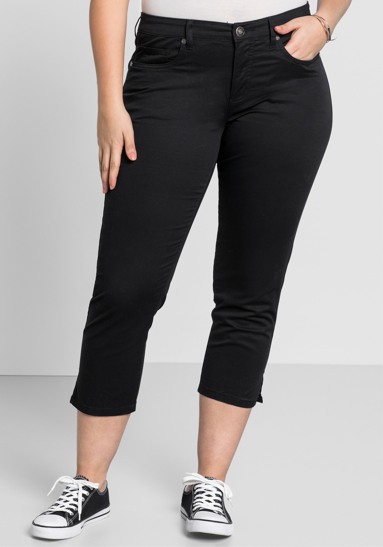sheego 7/8-broek - zwart