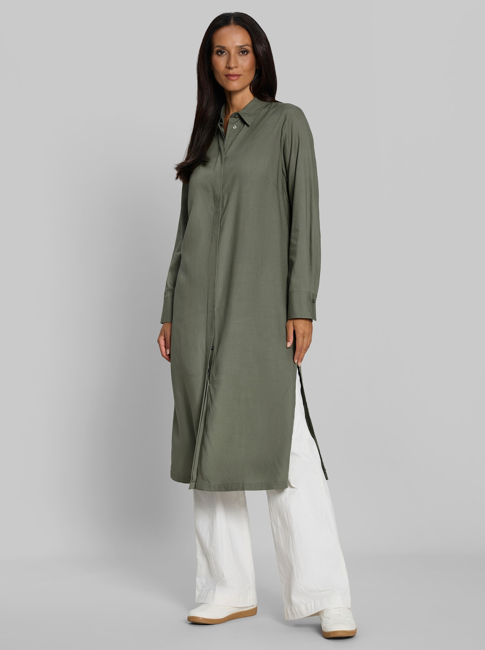 heine Blusenjacke in Longform - khaki