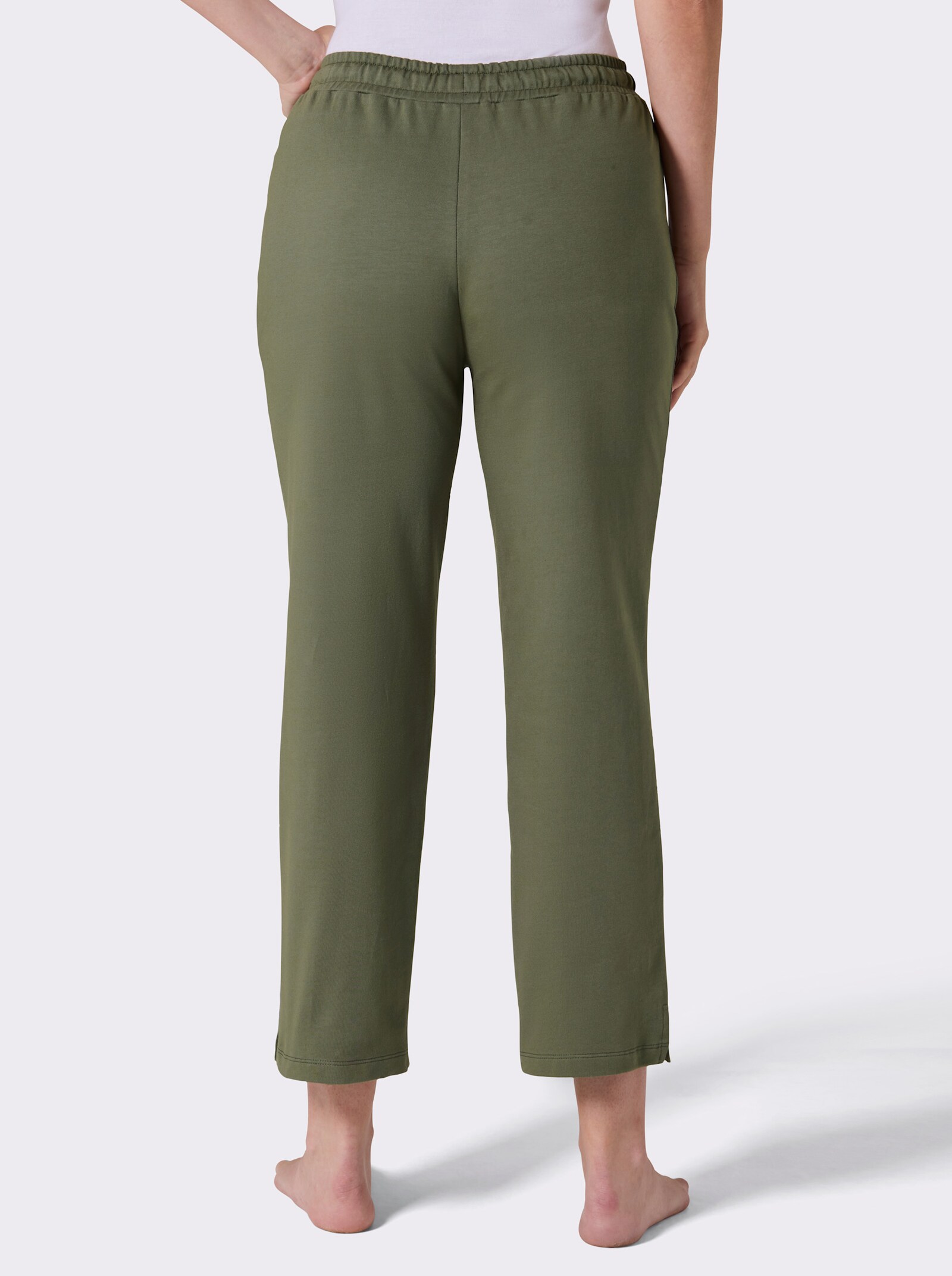 feel good Wellnesshose mit Reißverschluss-Taschen - khaki