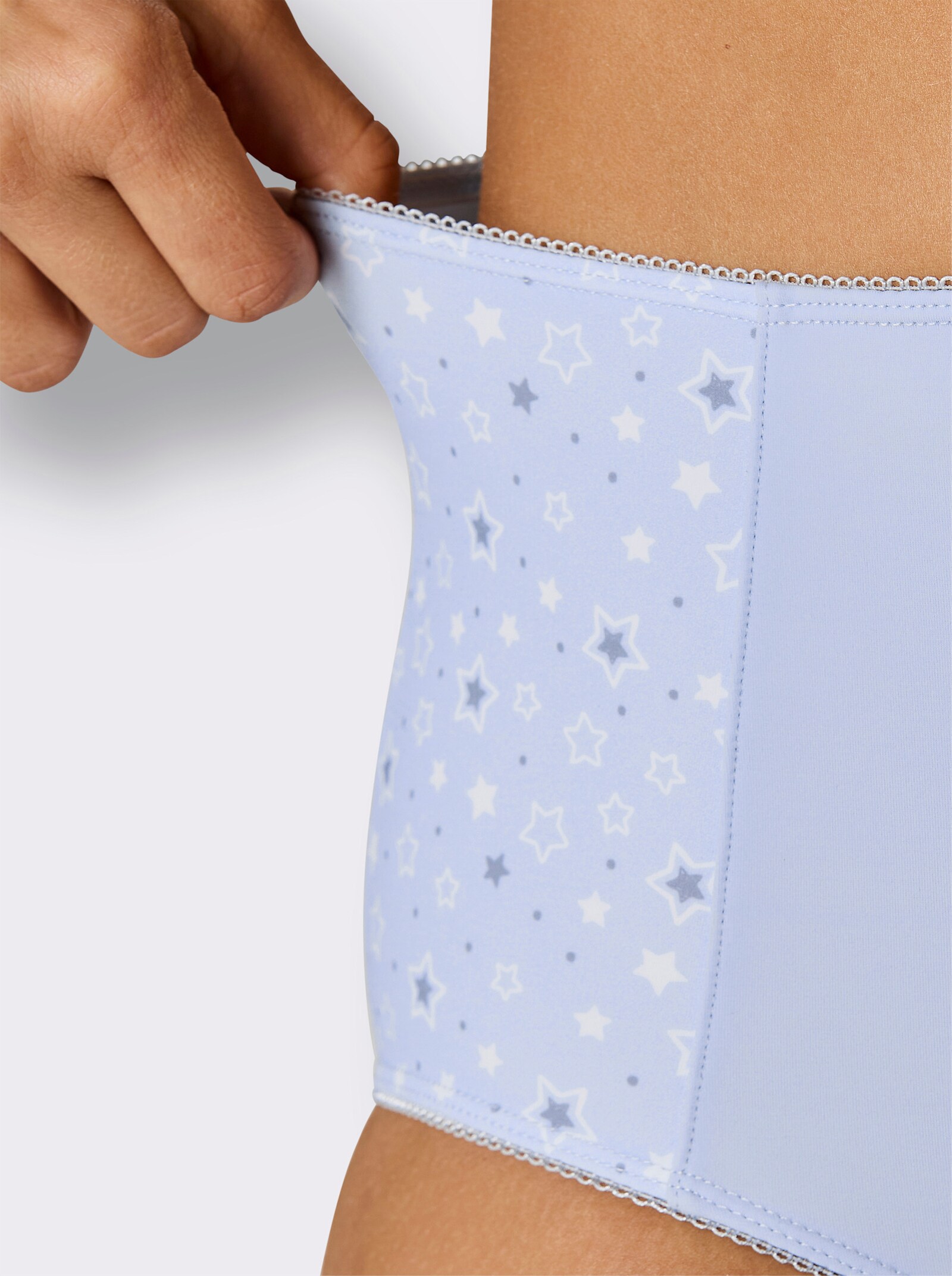 wäschepur Taillenslip - hellblau-weiß