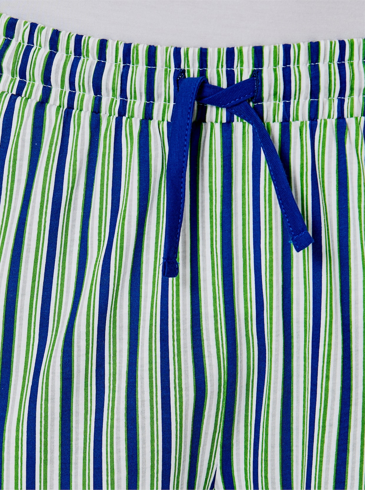 Hose kurz - royalblau-apfel-gestreift