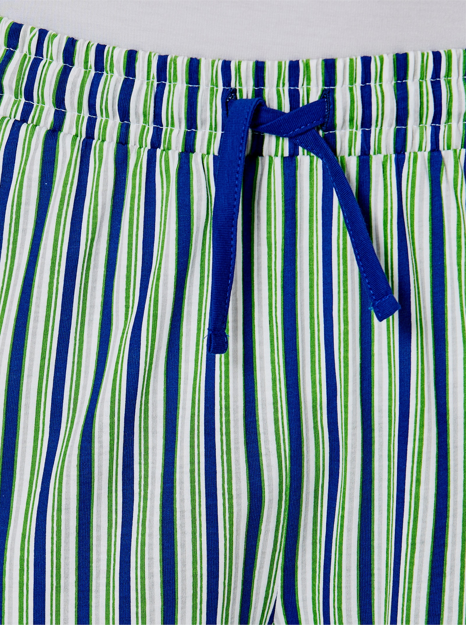 Hose kurz - royalblau-apfel-gestreift