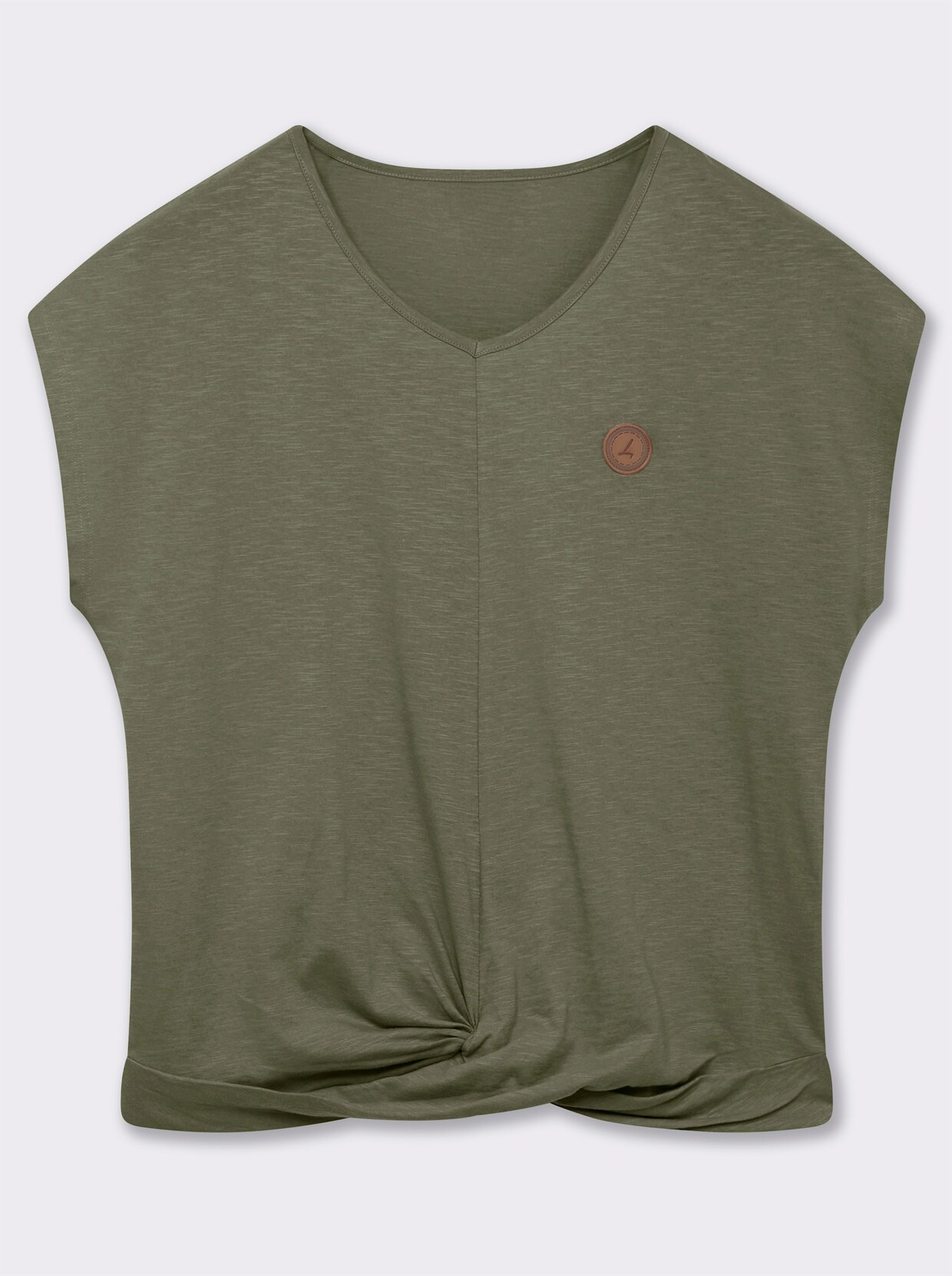 Kurzarmshirt - khaki