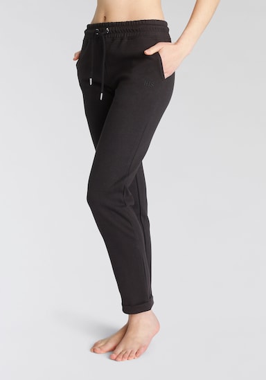 H.I.S Pantalon molletonné - noir