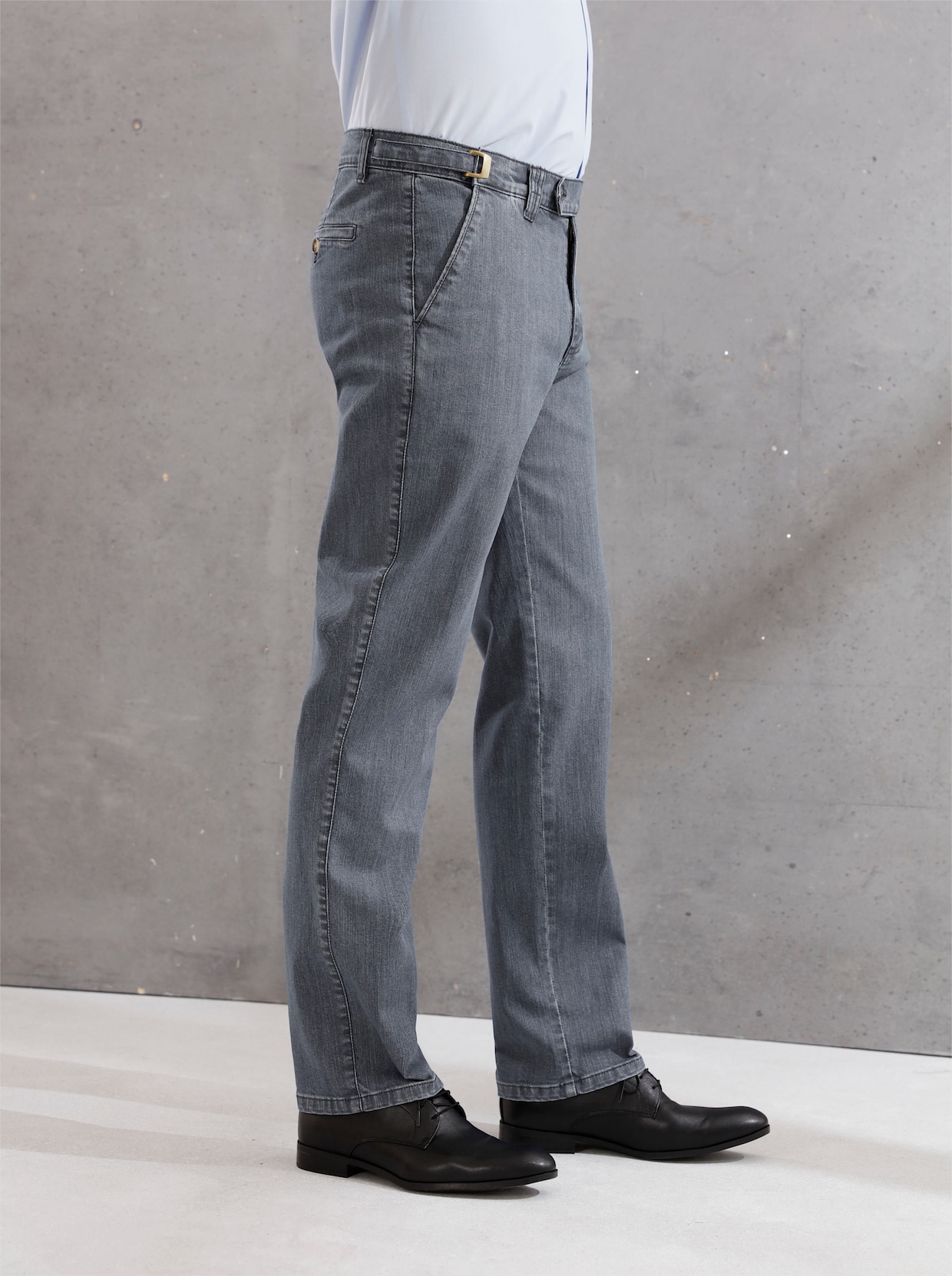 Chauffeursjeans - grey-denim