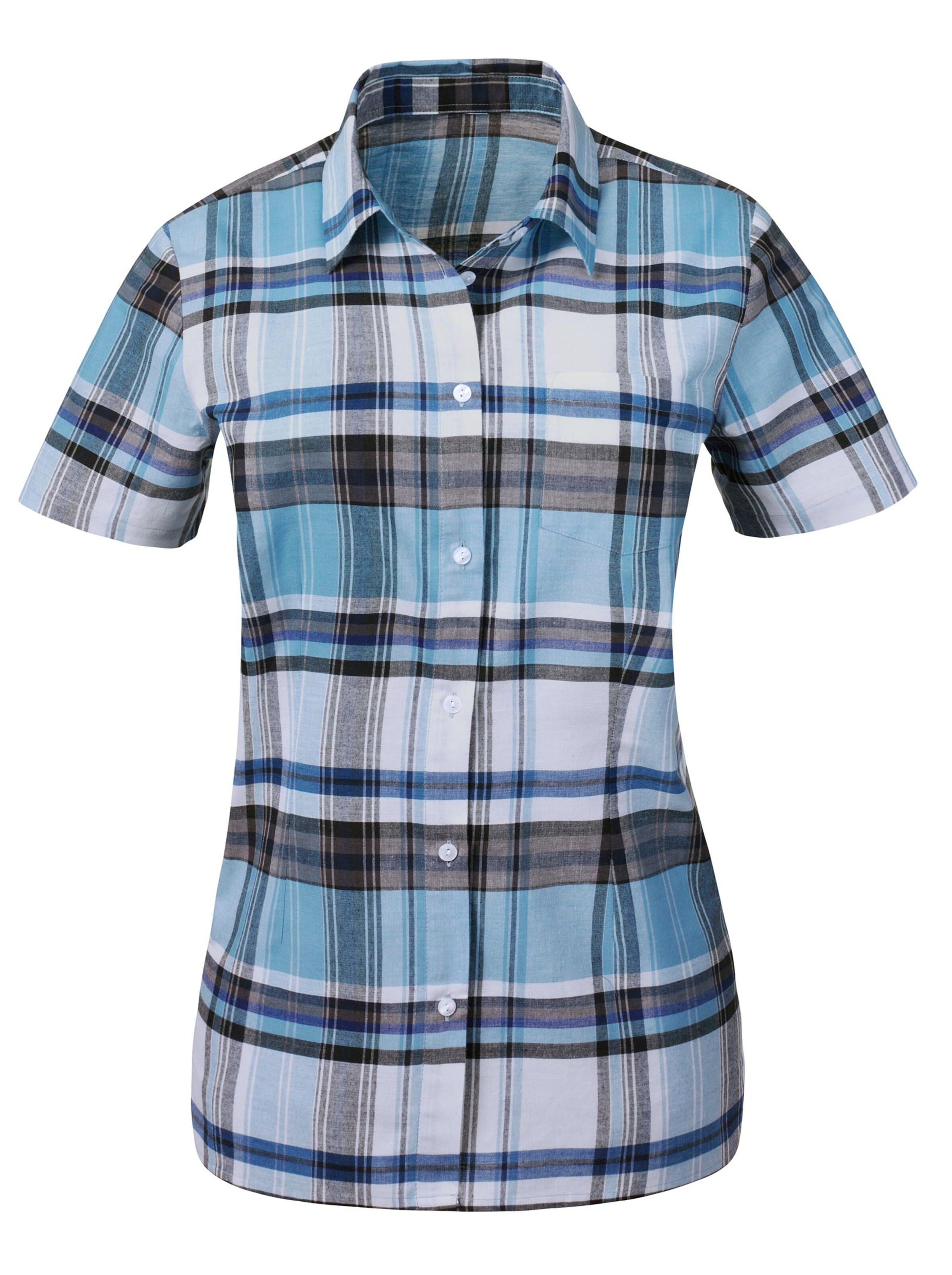 Karobluse - marine-kariert