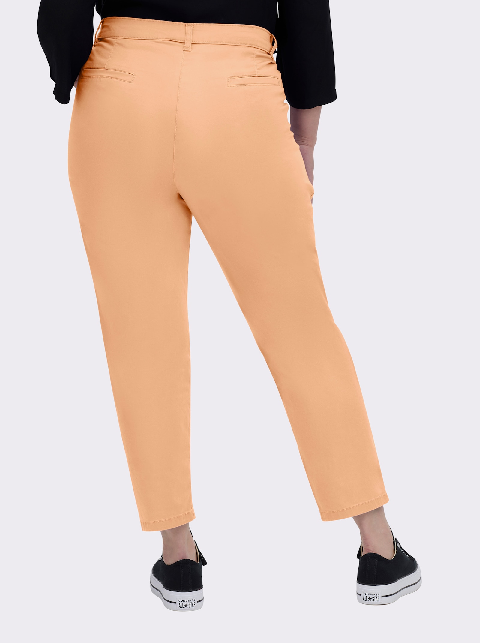 Chinohose in Baumwoll-Stretch-Qualität - apricot