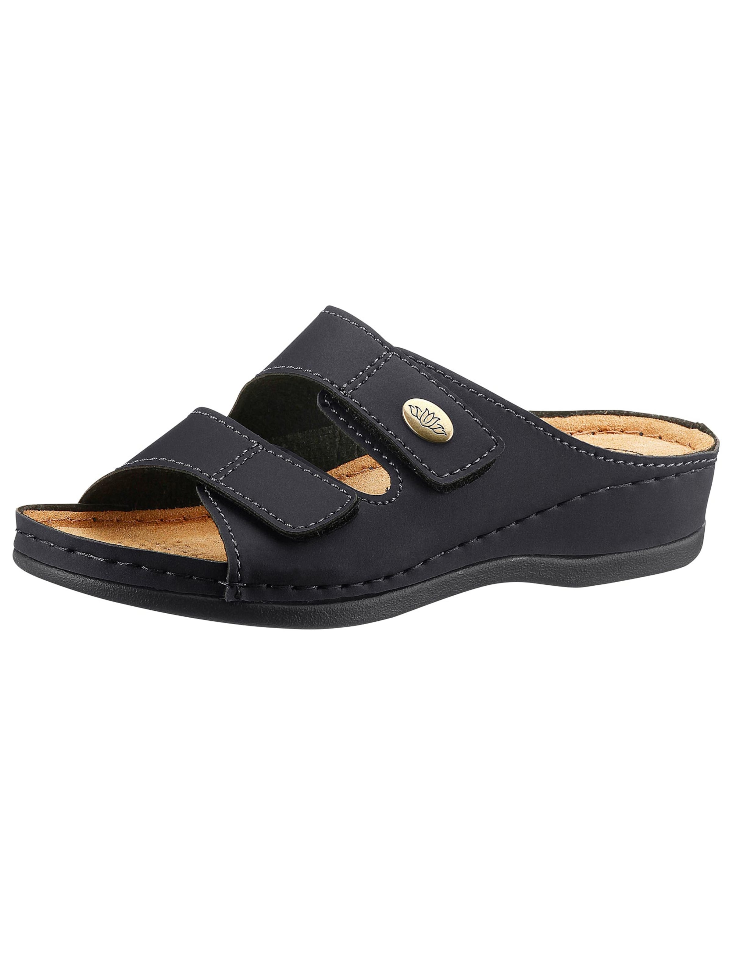 Franken Schuhe Pantolette - schwarz