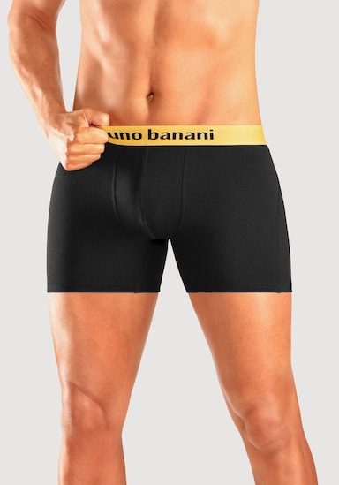 Bruno Banani Boxer - schwarz-orange, schwarz-türkis, schwarz-gelb, schwarz-lila