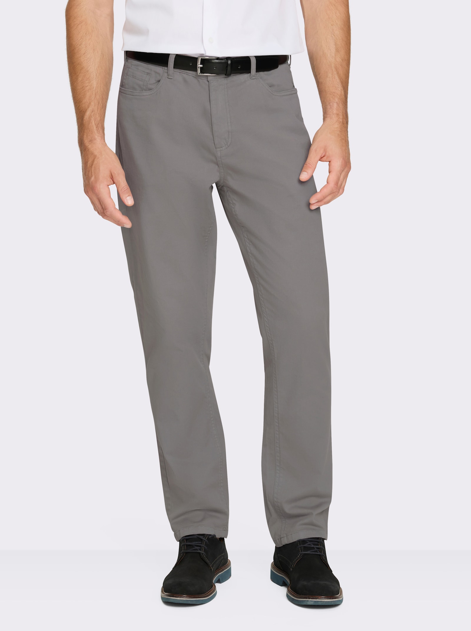 Marco Donati 5-pocketsbroek van twill - grijs