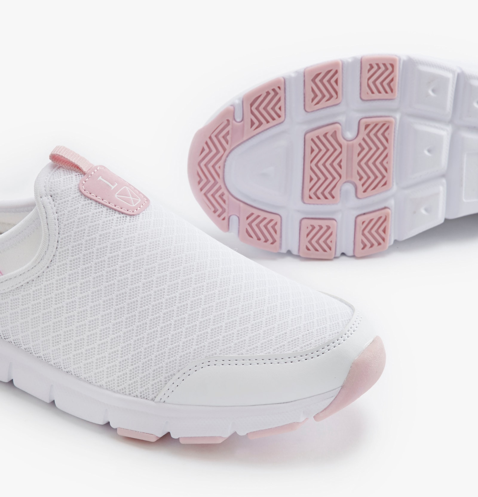 LASCANA Sneaker - weiß/rose