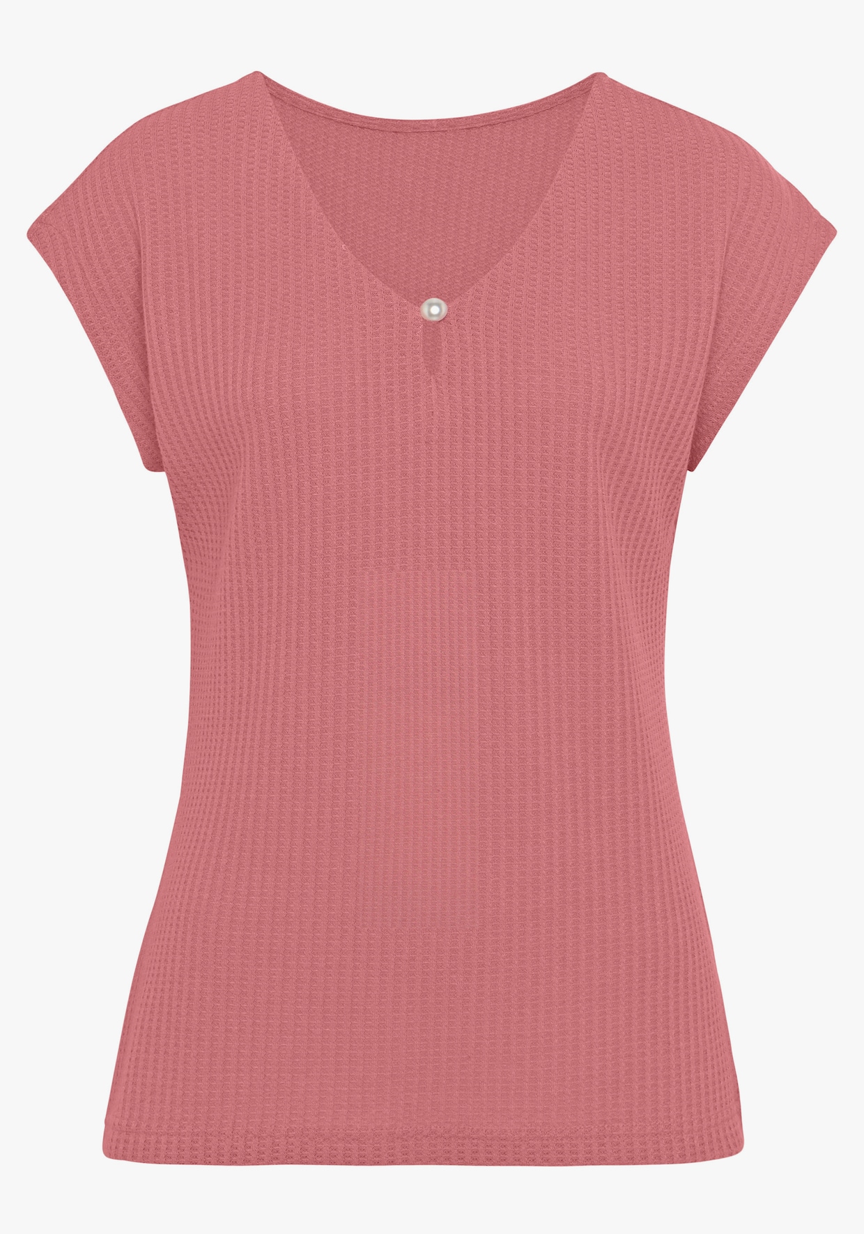 LASCANA T-shirt à manches courtes - mûre, marine