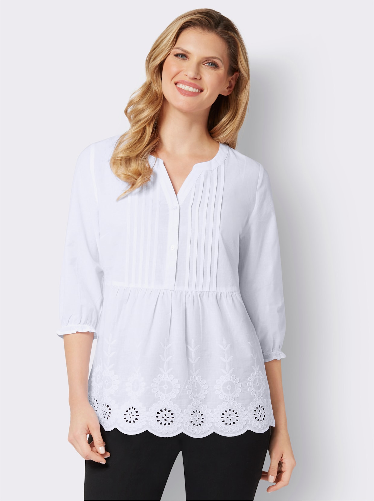 Comfortabele blouse - wit