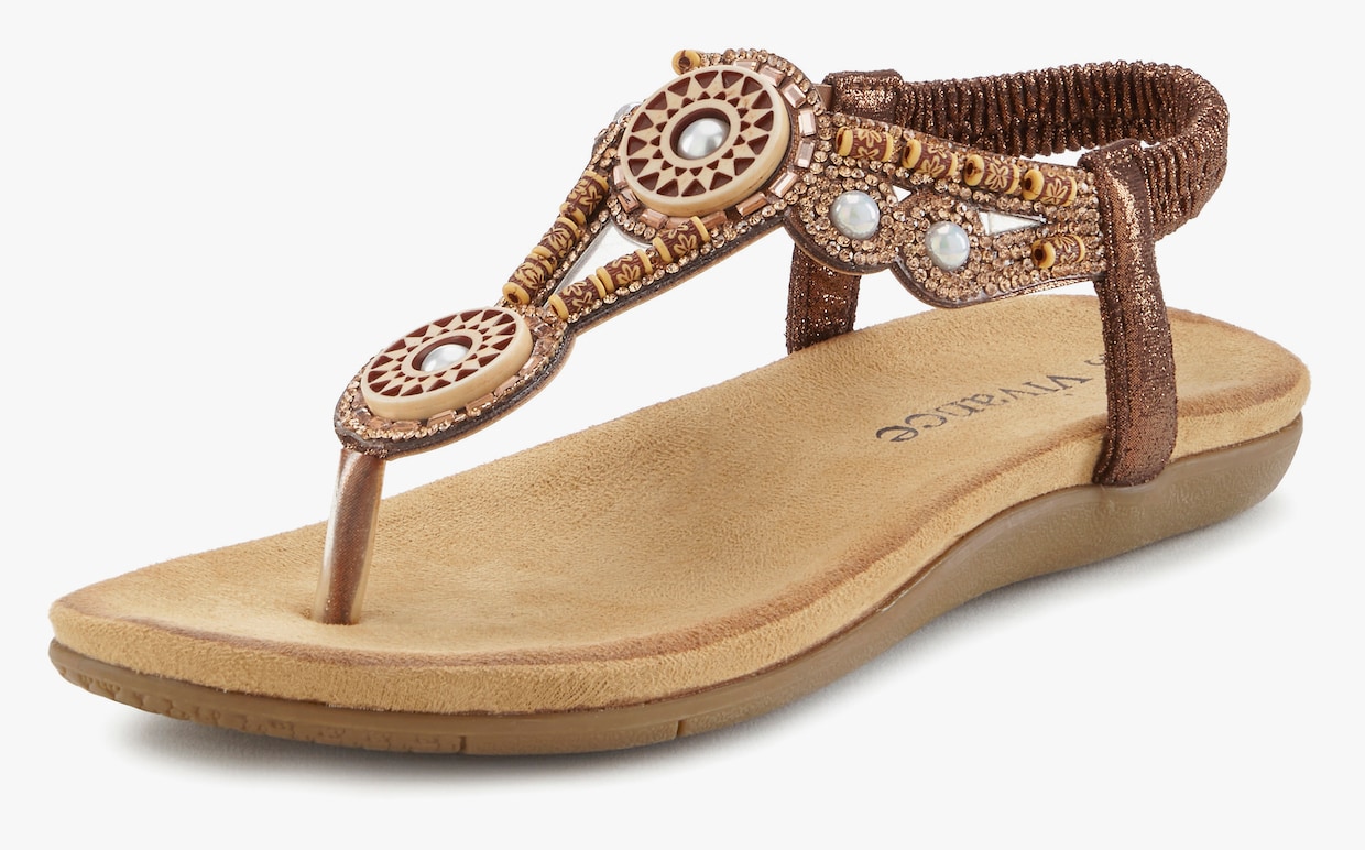 Vivance Teenslipper - bronskleurig