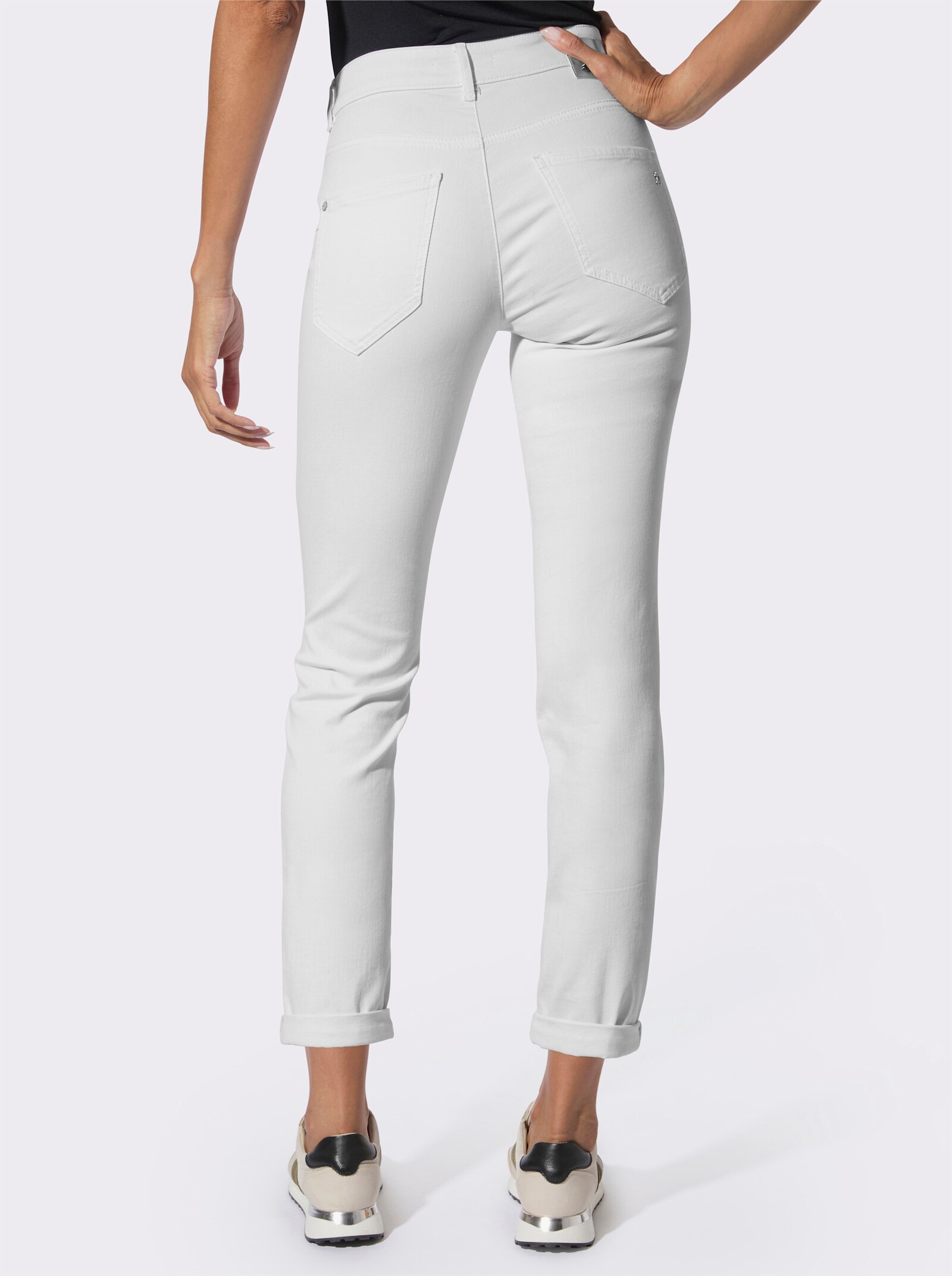 Ascari 5-Pocket-Jeans mit Push-up-Effekt - weiß