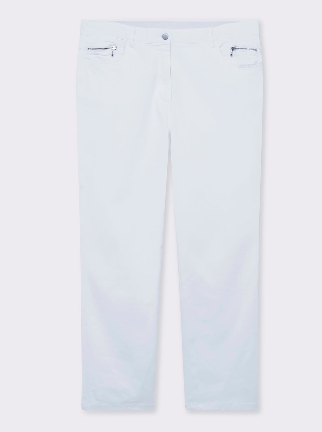 5-Pocket-Jeans gerade geschnitten - weiß