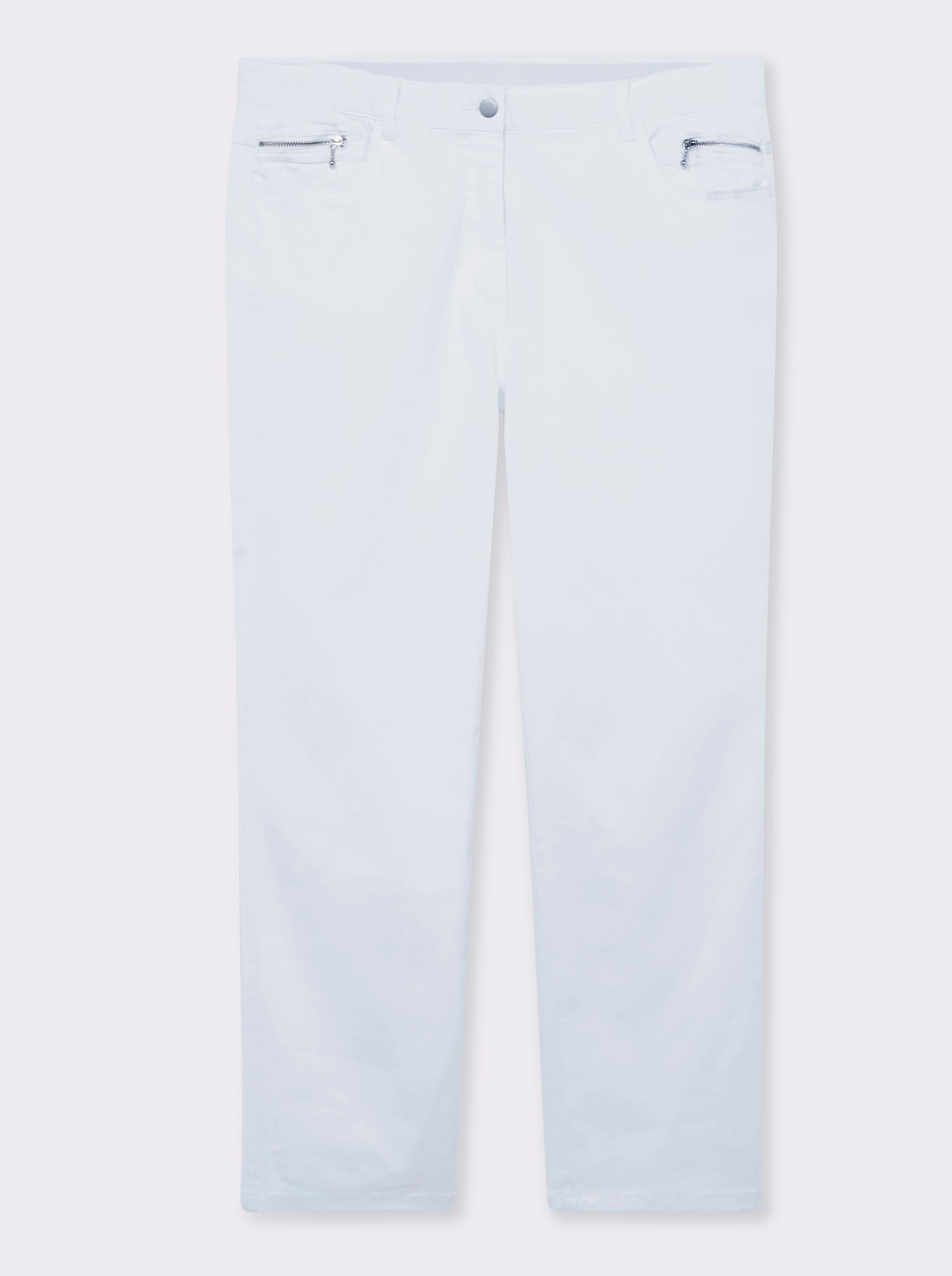 5-Pocket-Jeans gerade geschnitten - weiß