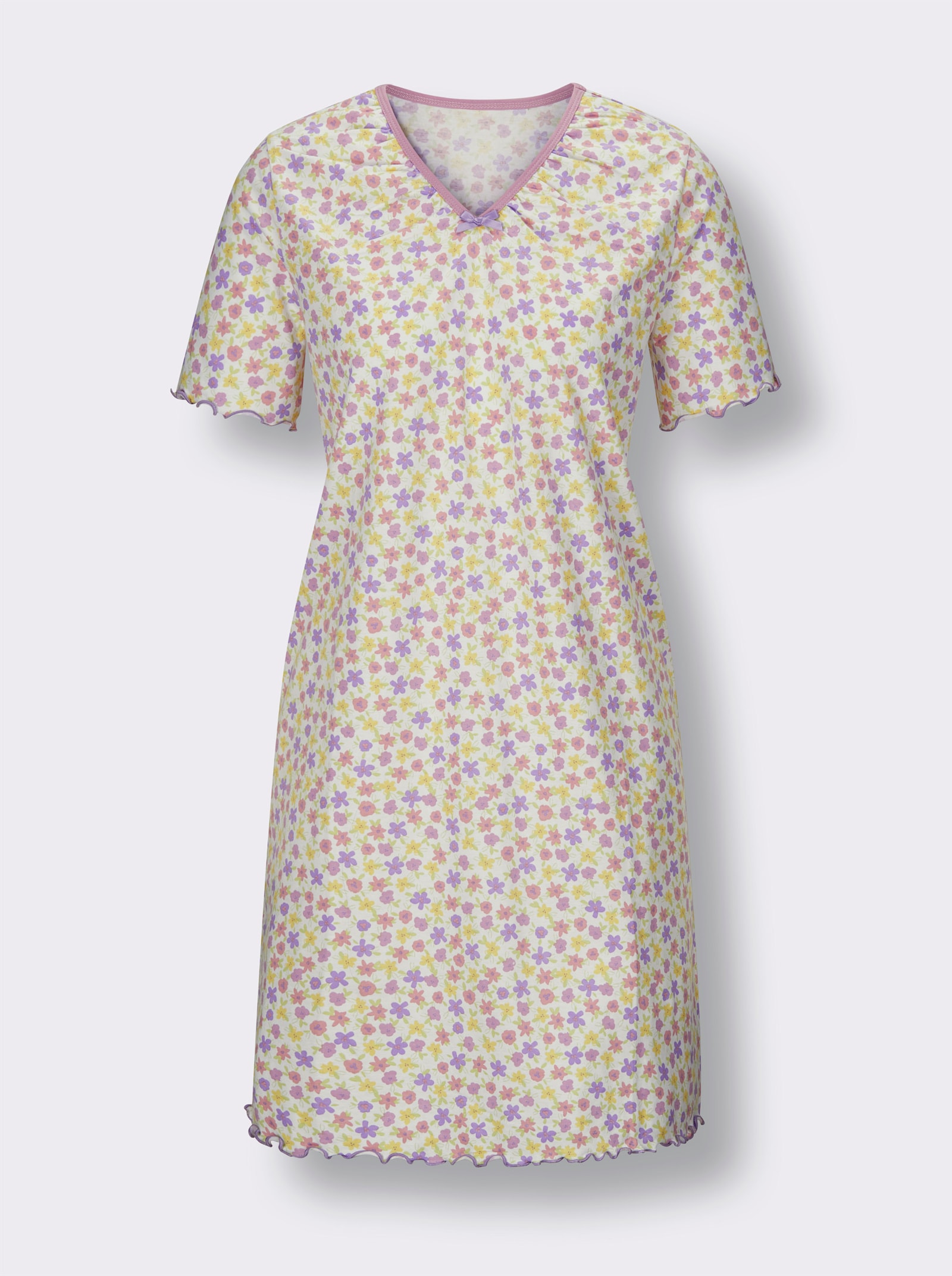 wäschepur Sleepshirts - weiss-orchidee-bedruckt + orchidee