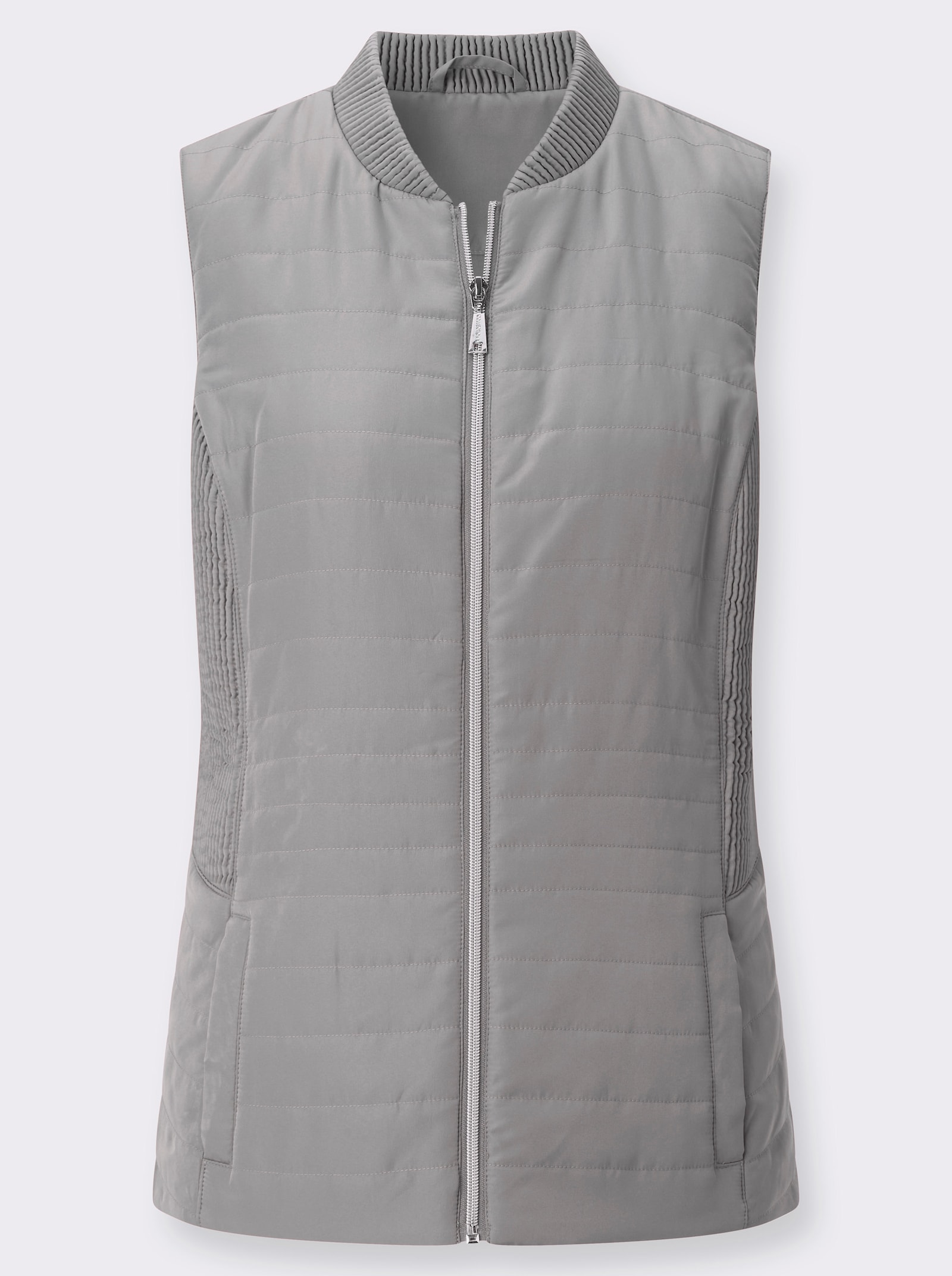 Steppweste - steingrau
