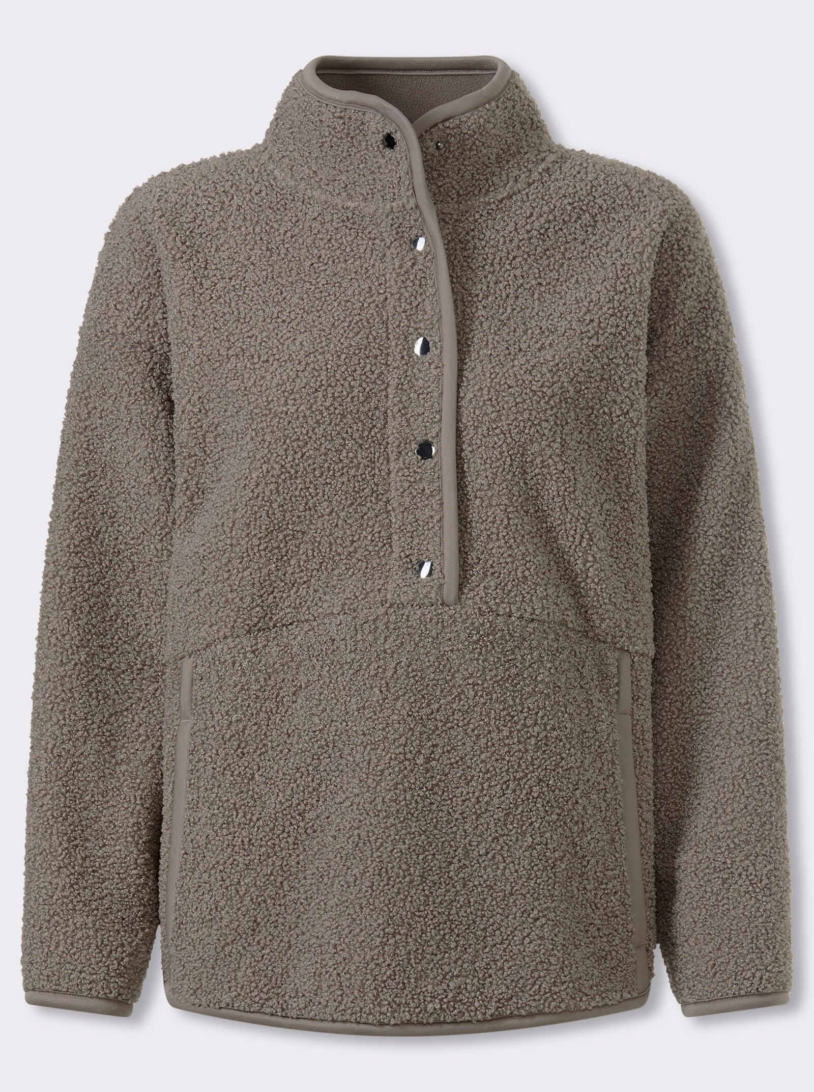 heine Wendeshirt aus Teddy-Fleece - taupe