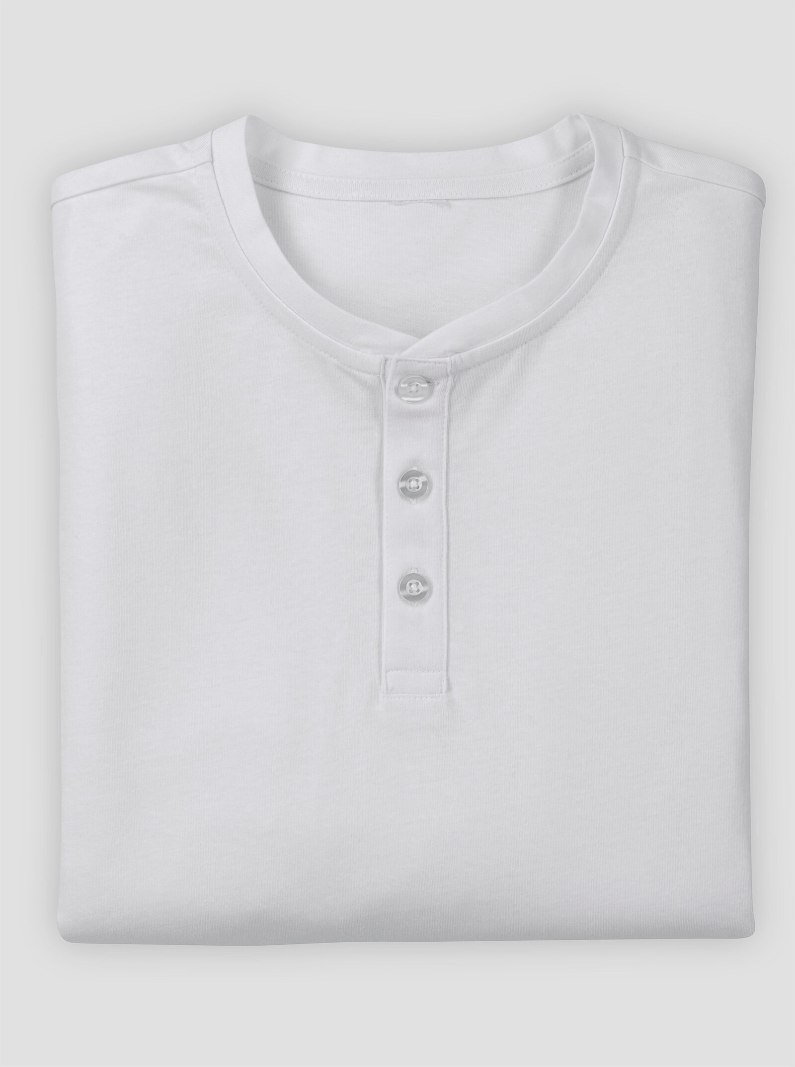 Shirt met lange mouwen en knoopsluiting - wit