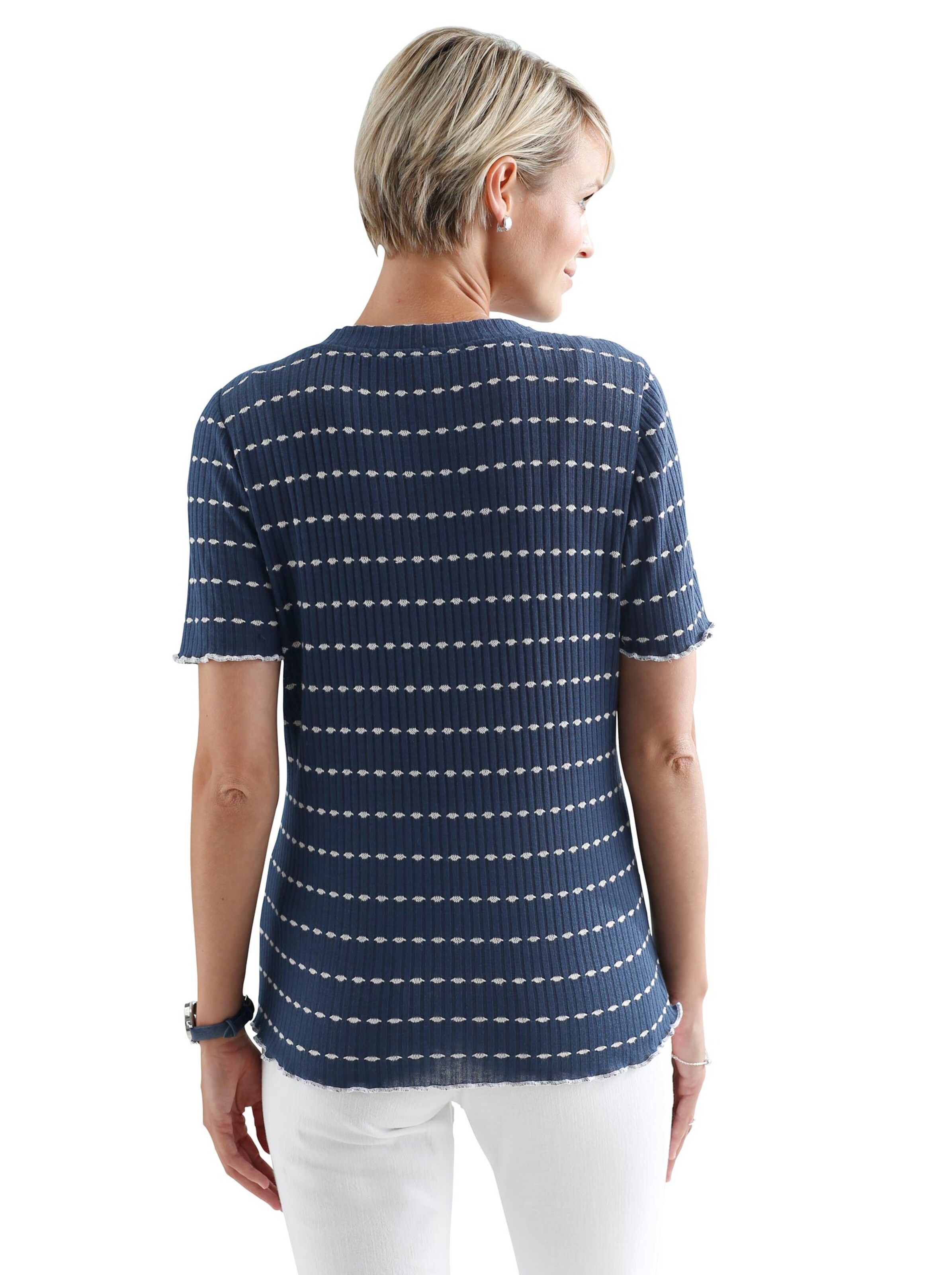 Shirt - dunkelblau-gemustert