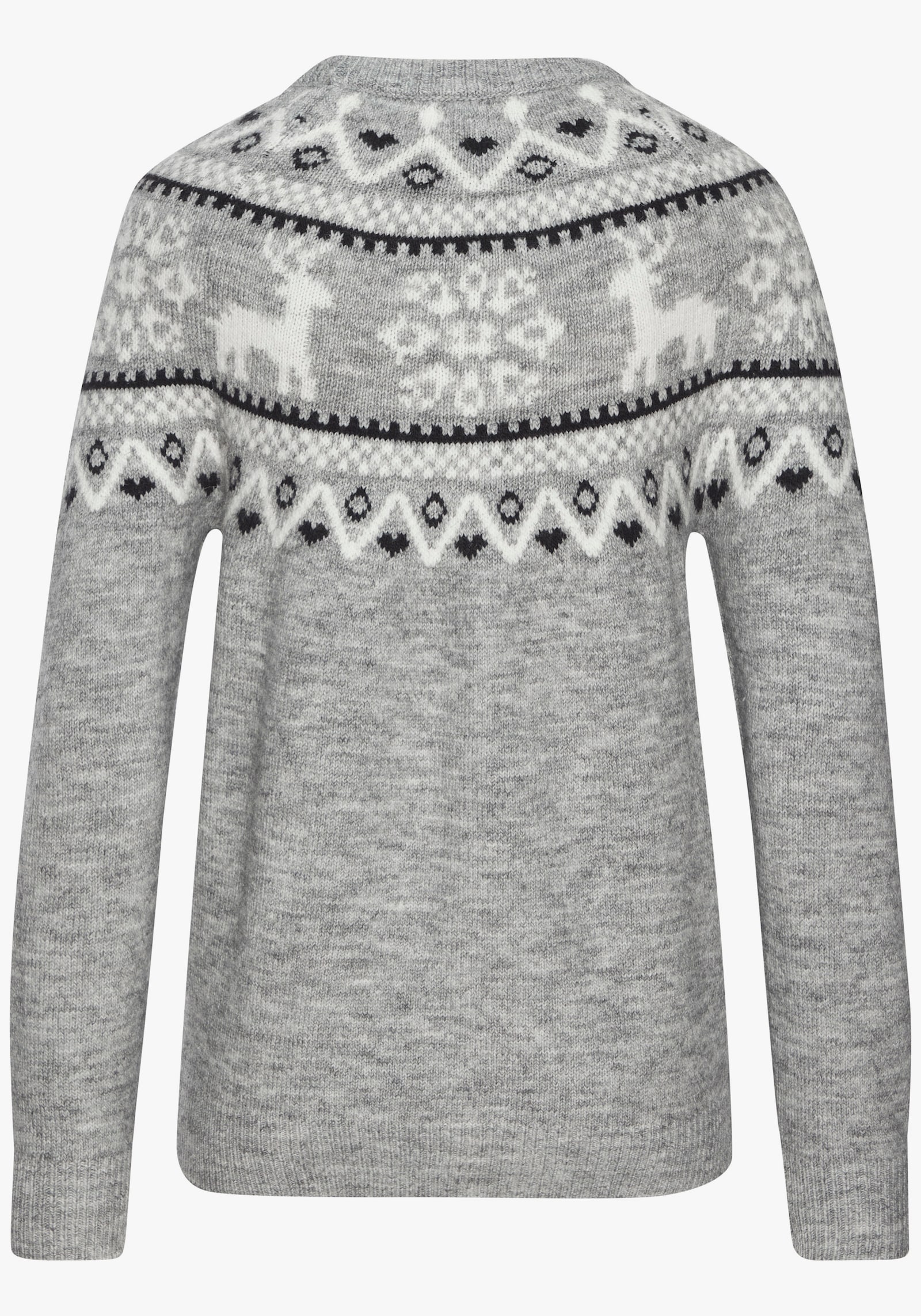 LASCANA Norwegerpullover - grau meliert