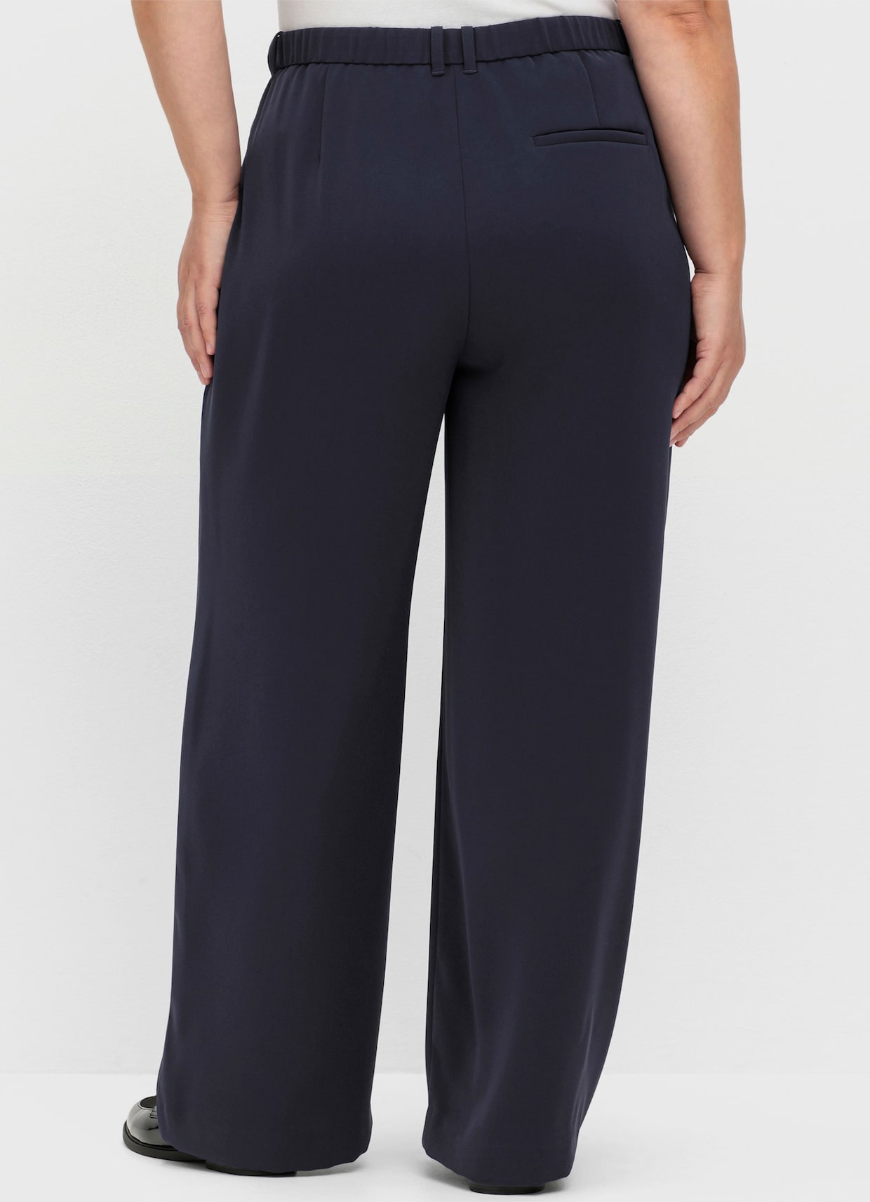 sheego broek - diepblauw