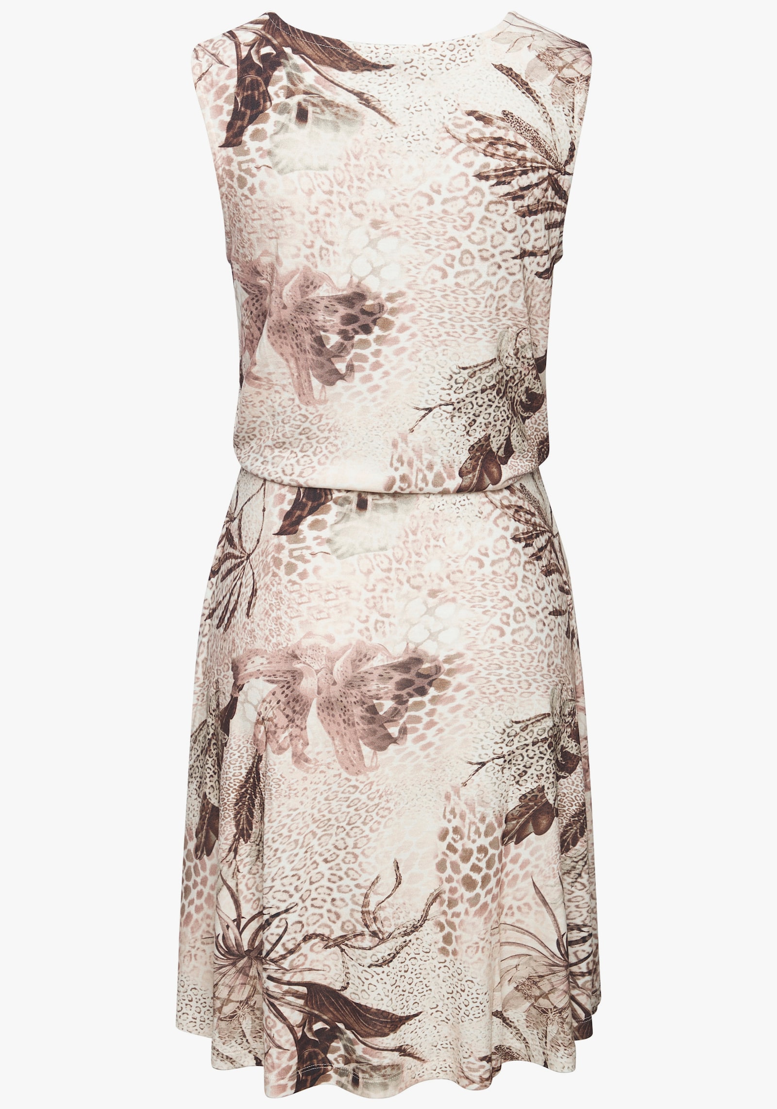 LASCANA Jerseykleid - taupe bedruckt