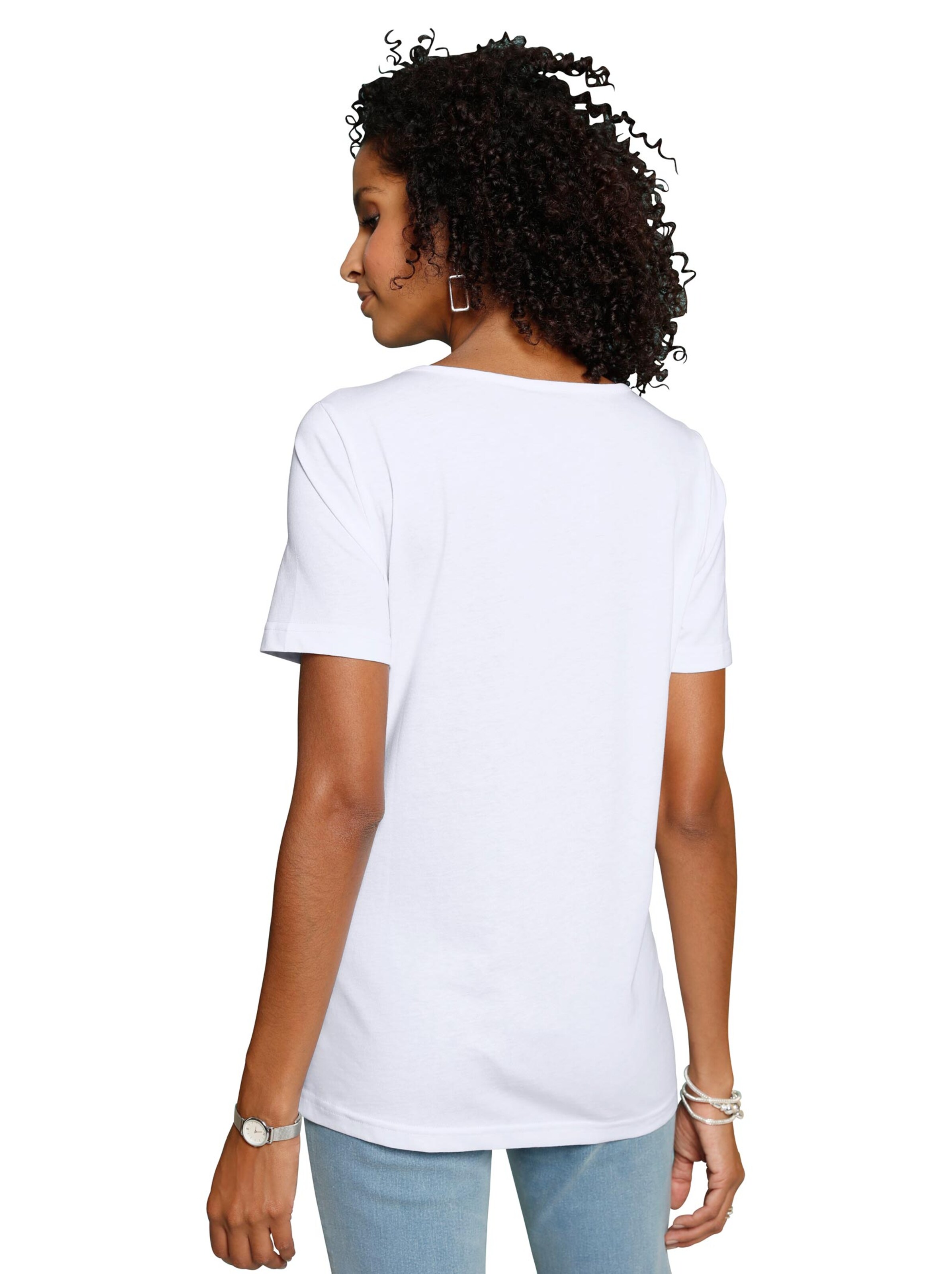 Shirt - weiß-gemustert