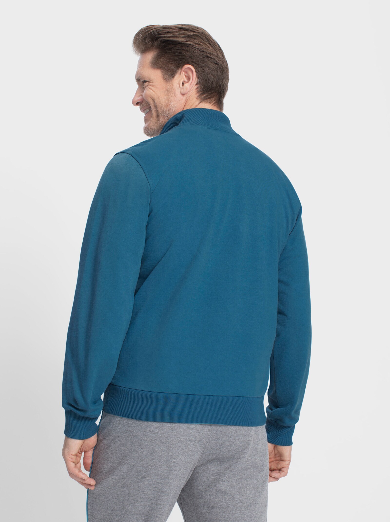 Catamaran Sports Sweatshirt met borstzak met rits - topaas