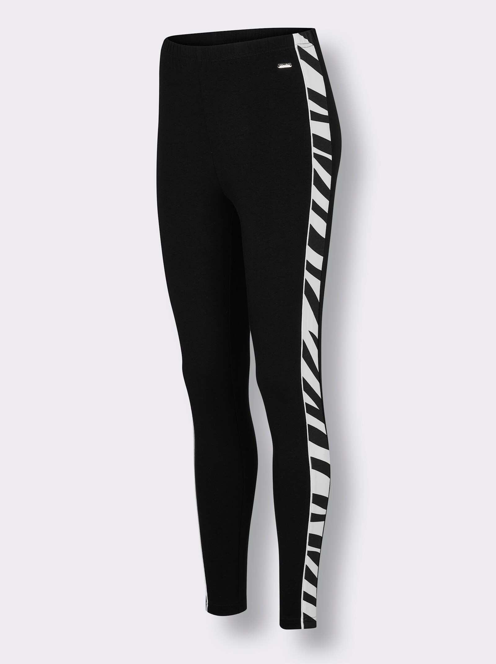 feel good Leggings - schwarz-weiß