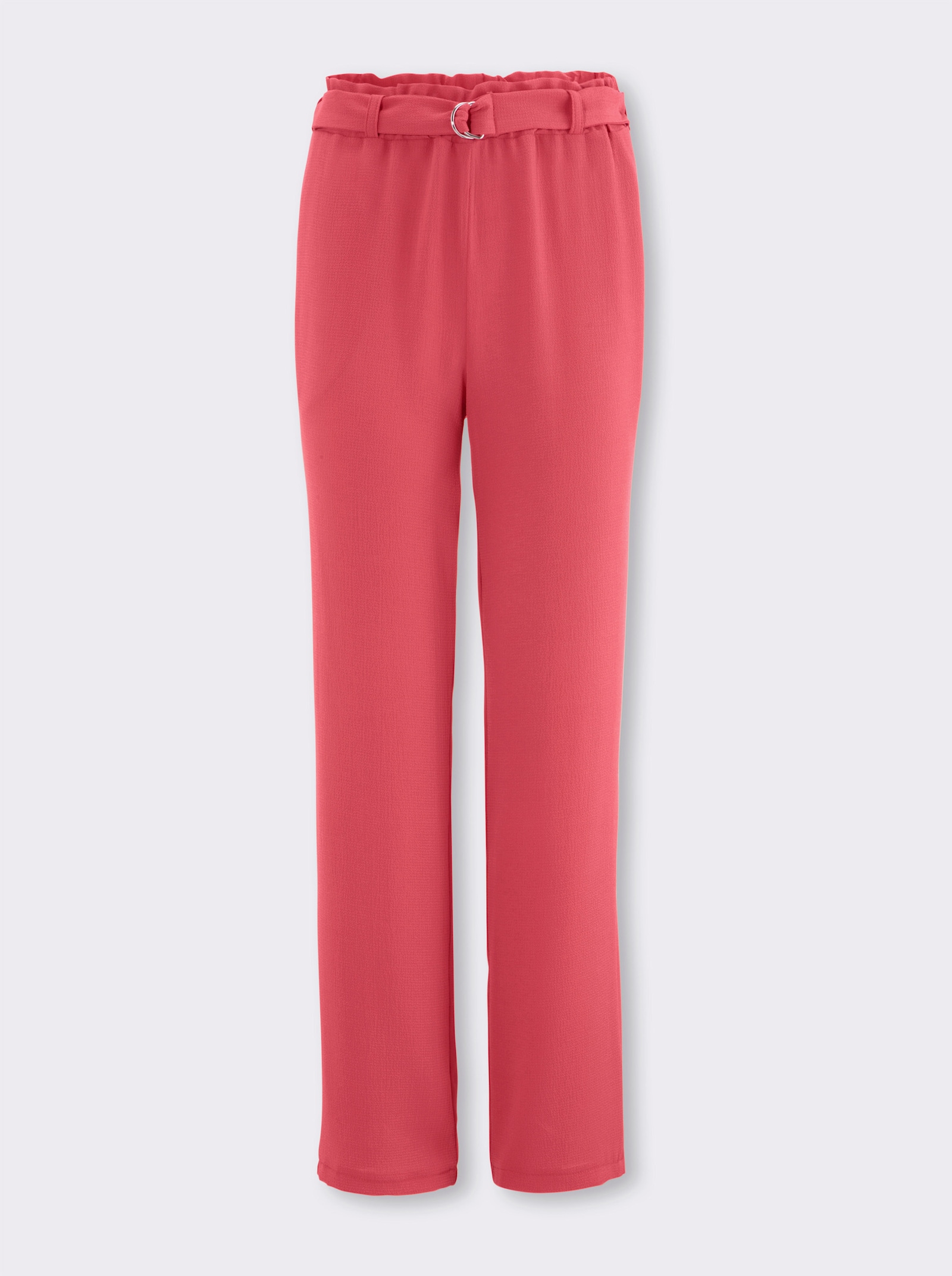 Hose mit fixiertem Gürtel - grapefruit