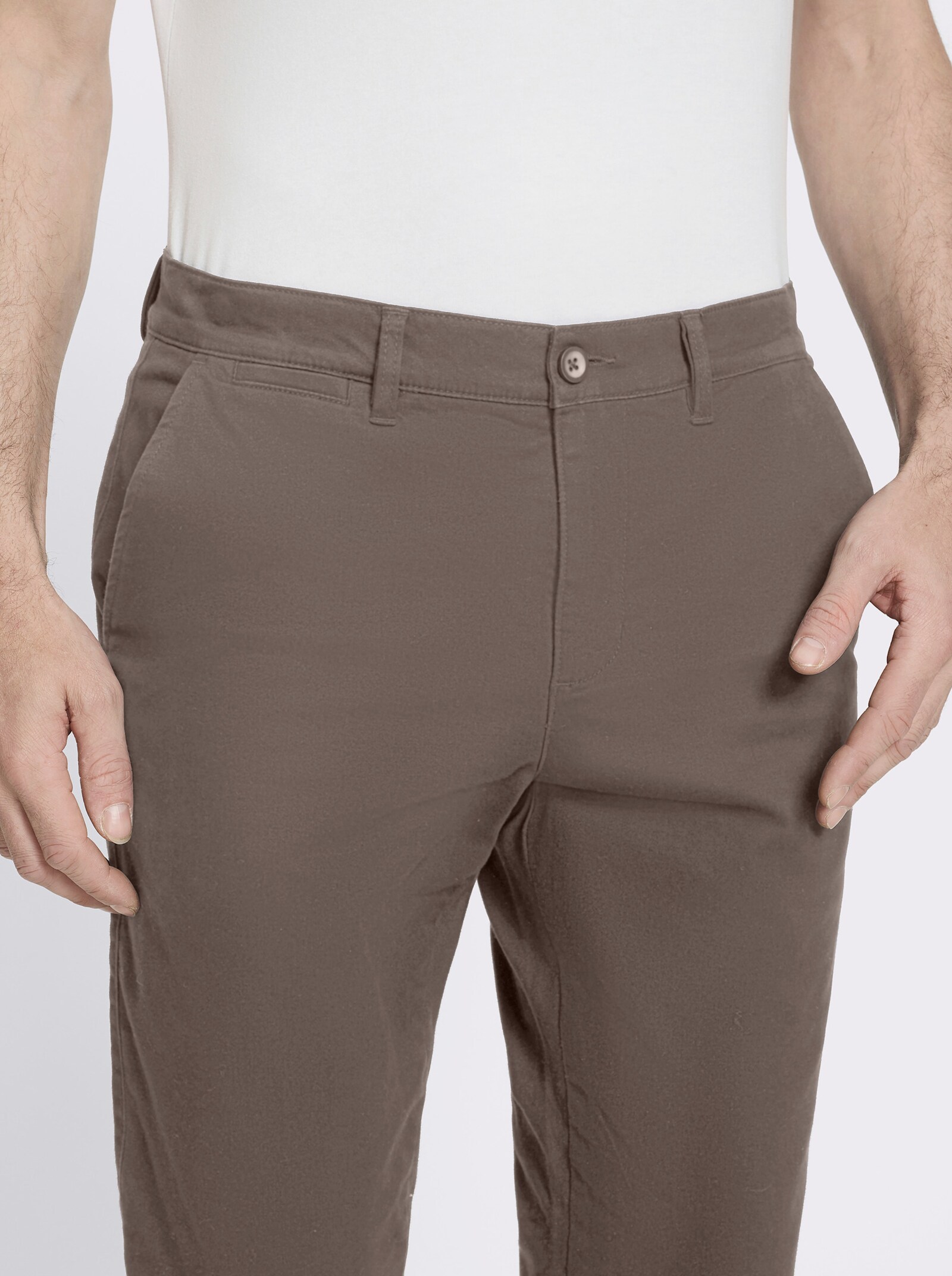 Marco Donati Thermohose in Stretch-Qualität - taupe