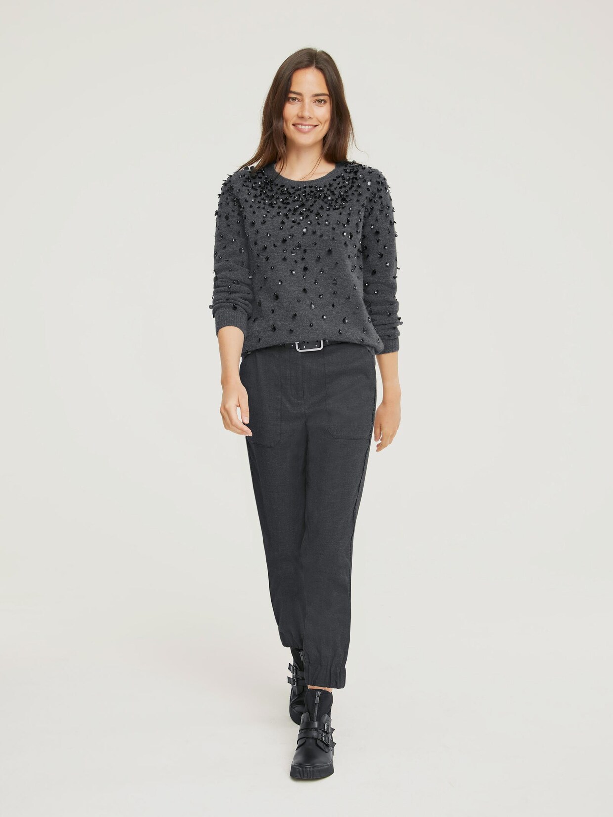 Rick Cardona Pullover - anthrazit-melange