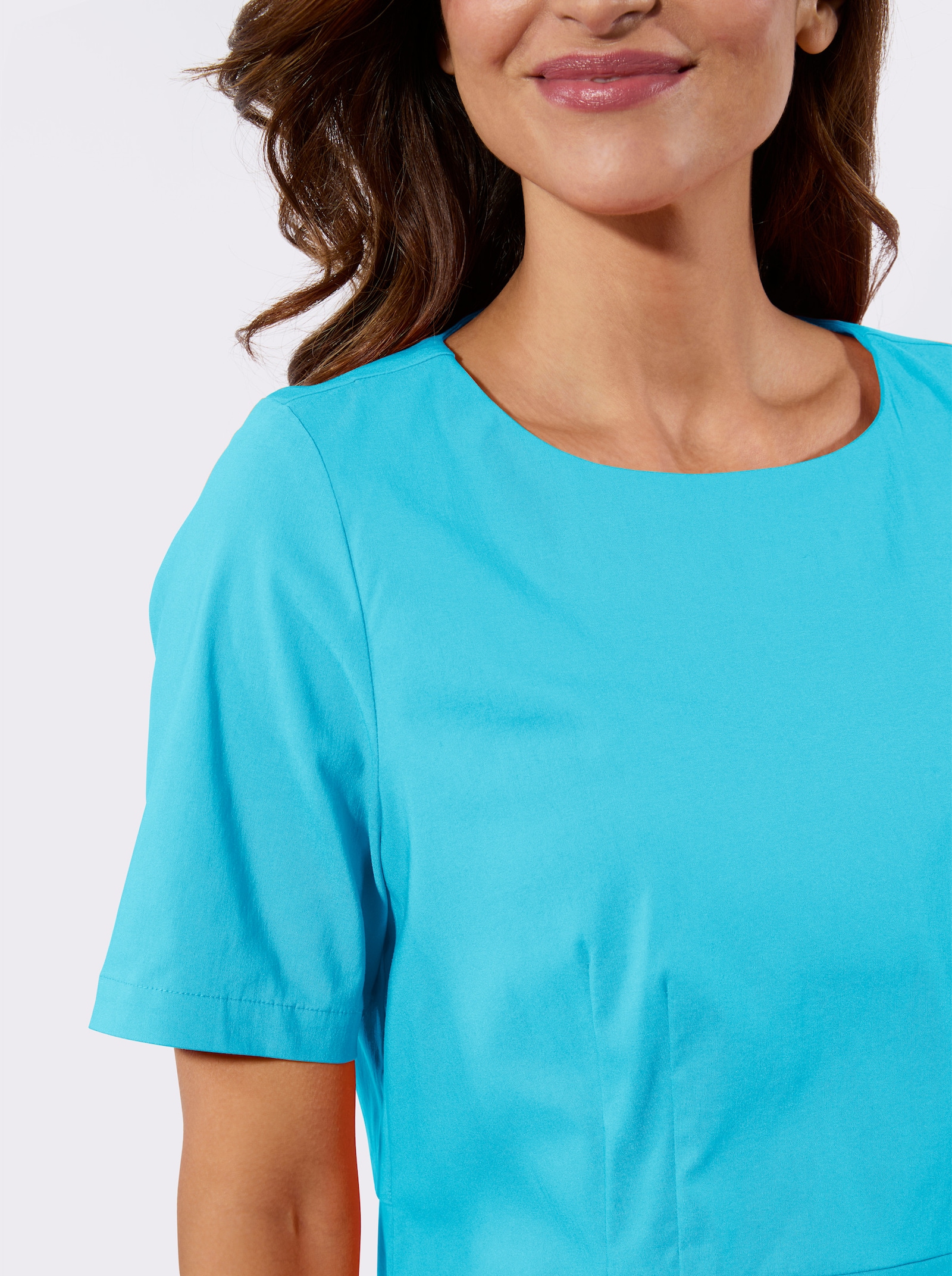 Etuikleid in Bengalin-Qualität - türkis