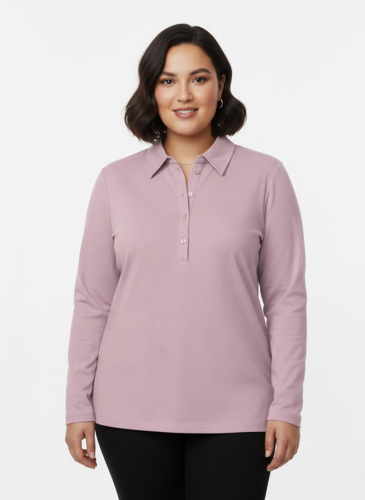 Poloshirt aus Baumwoll-Qualität - rosé