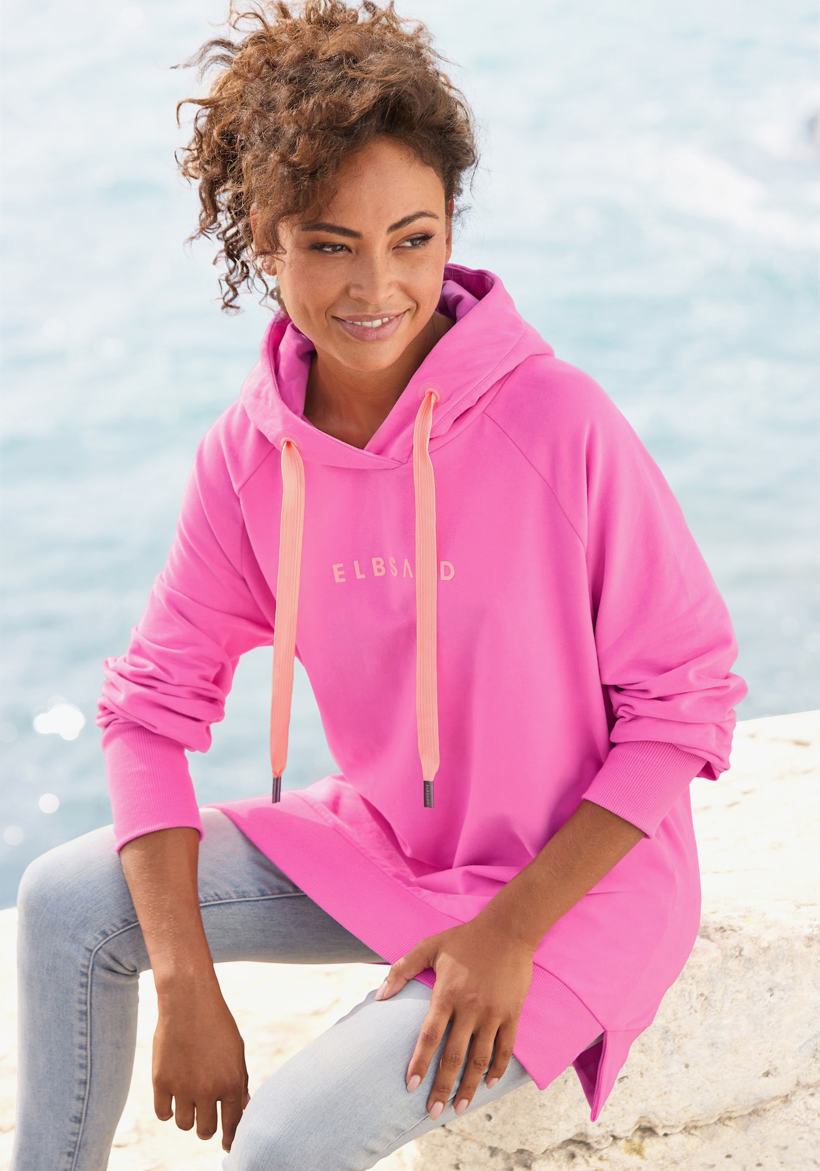 Elbsand Kapuzensweatshirt - pink