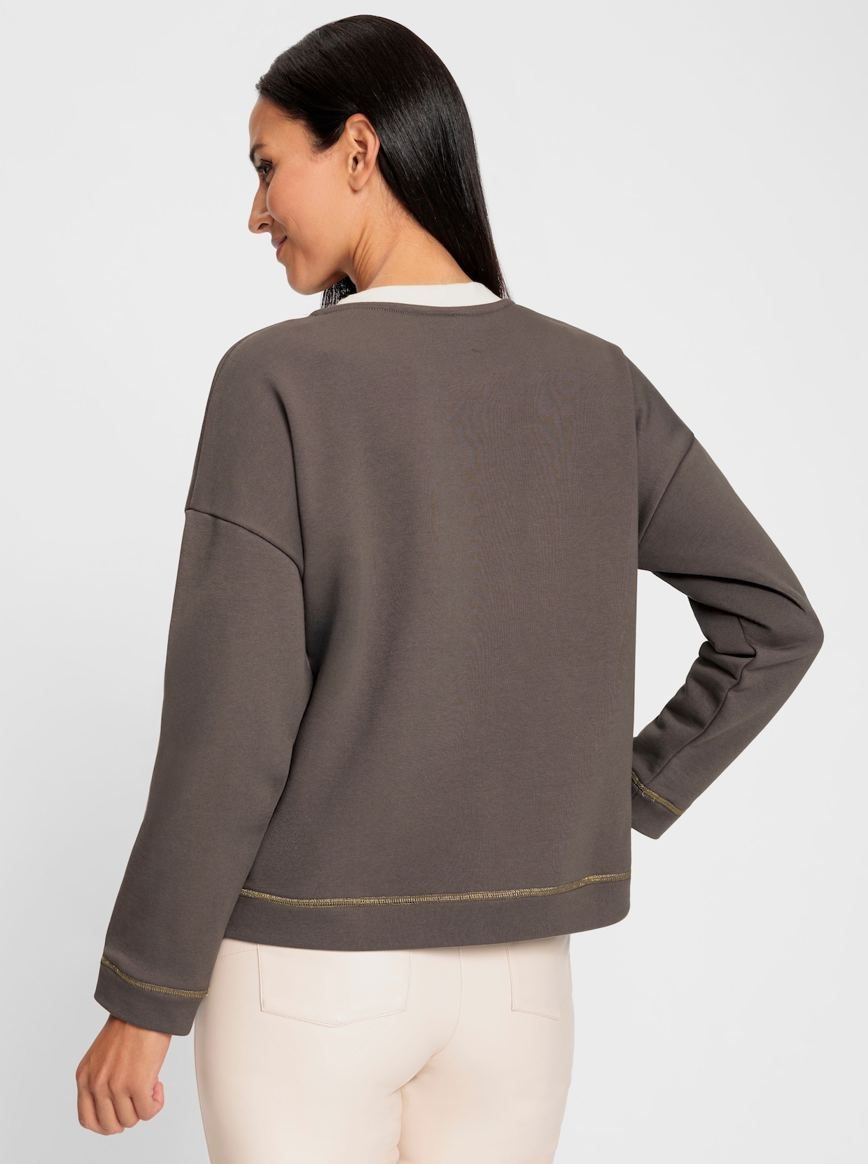 heine Sweatshirt - donkertaupe