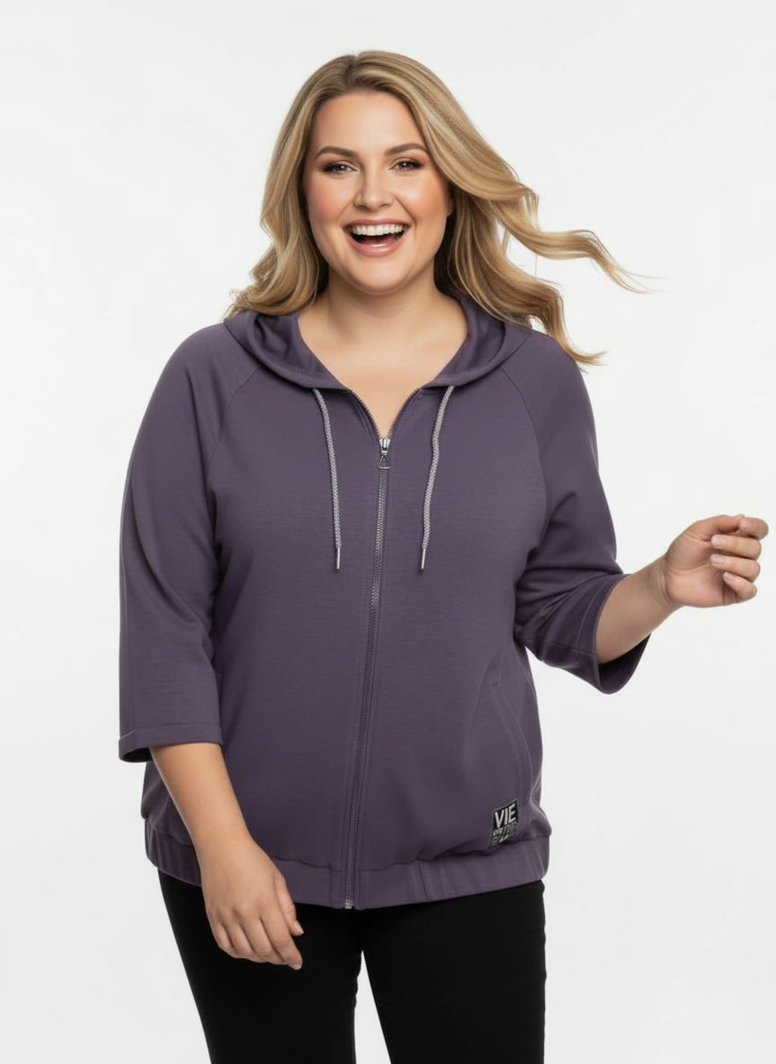 Shirtjacke mit Kapuze - feige