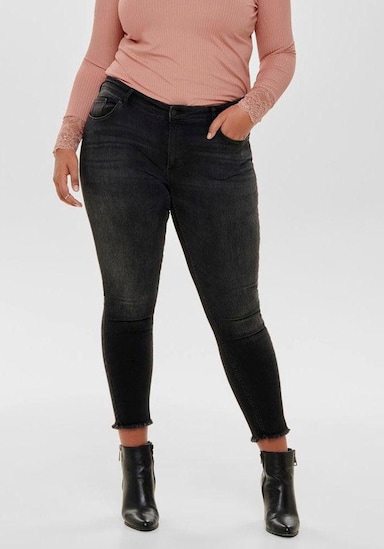 ONLY CARMAKOMA Skinny-fit-Jeans - black-used