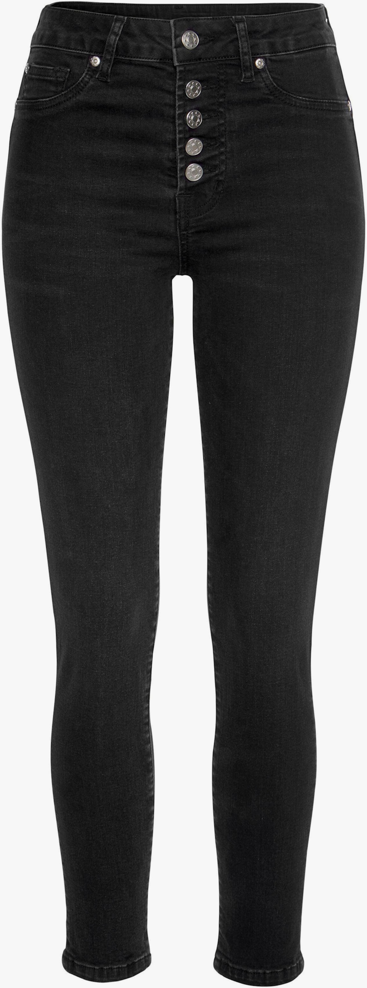 Buffalo High-waist-Jeans - schwarz