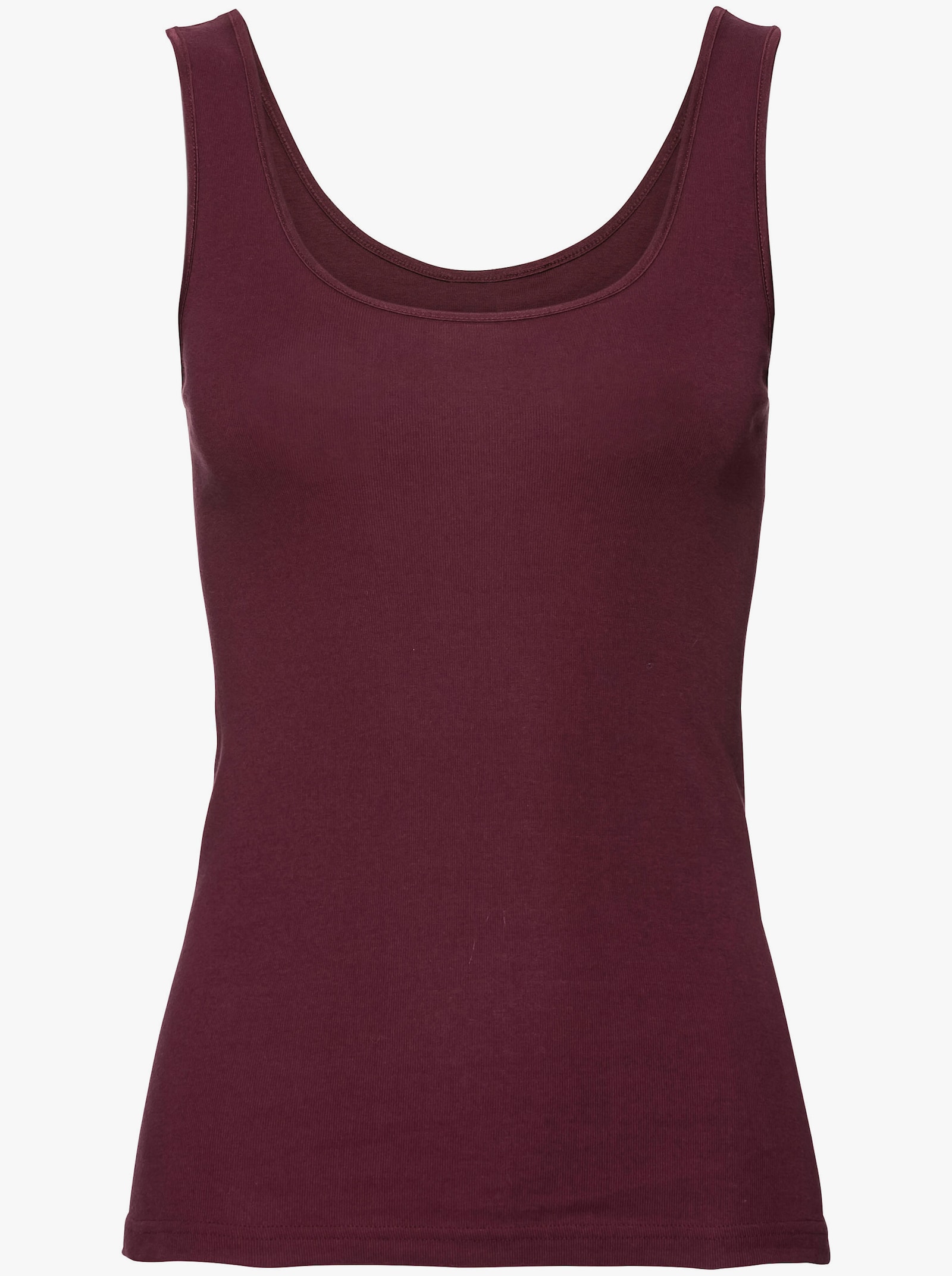 Nina von C. Achselhemd im Doppelpack - bordeaux