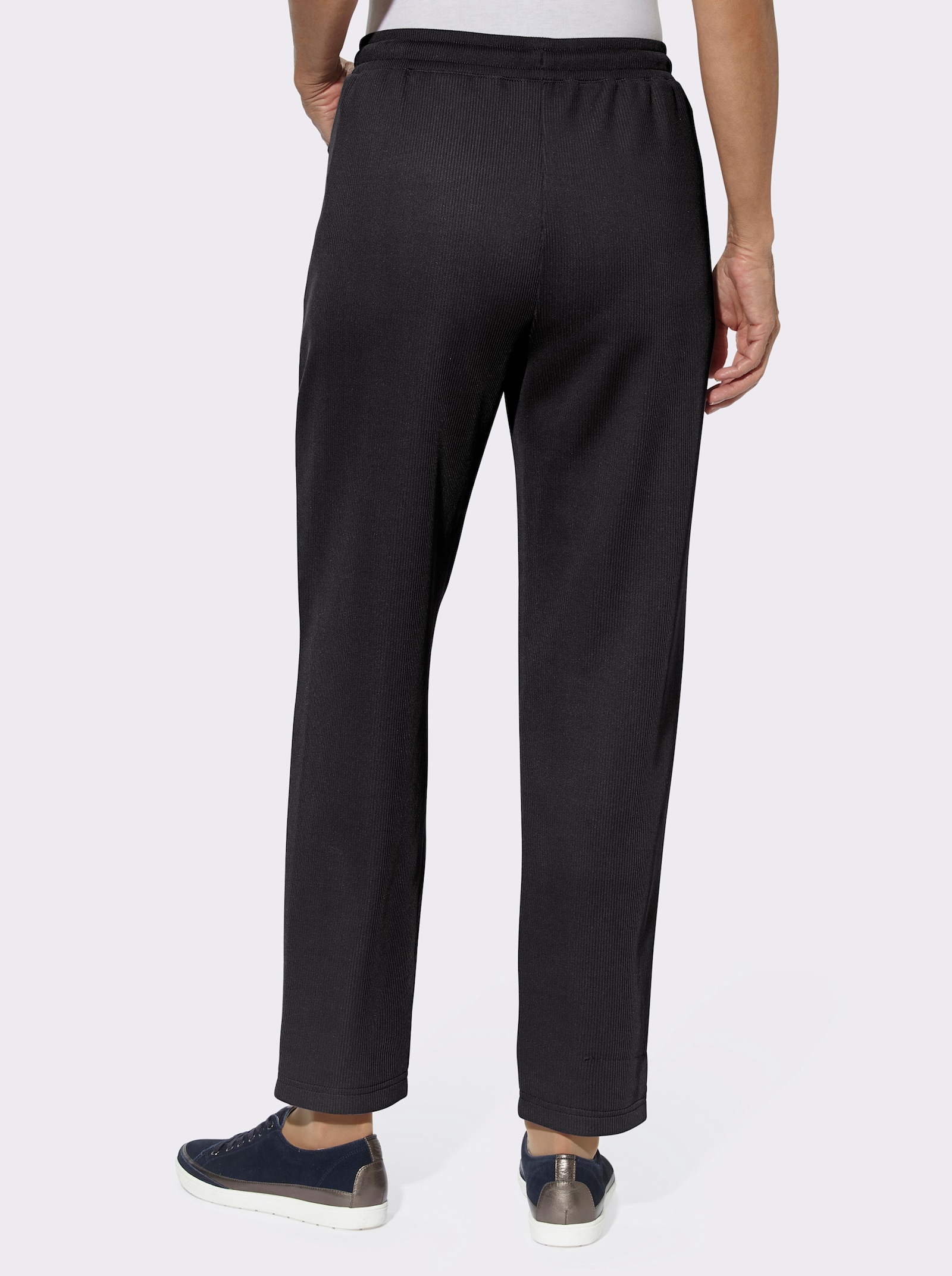 Schlupfhose in Ripp-Qualität - schwarz